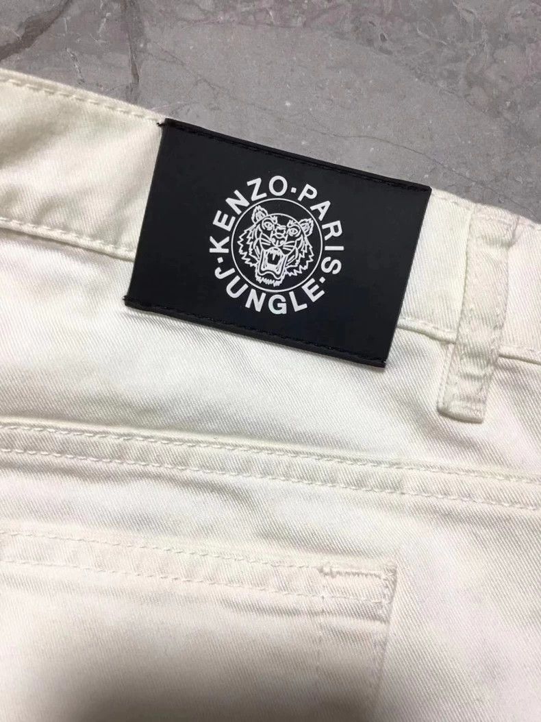 Kenzo KENZO White cotton men's casual pants Size US 33 - 8 Thumbnail
