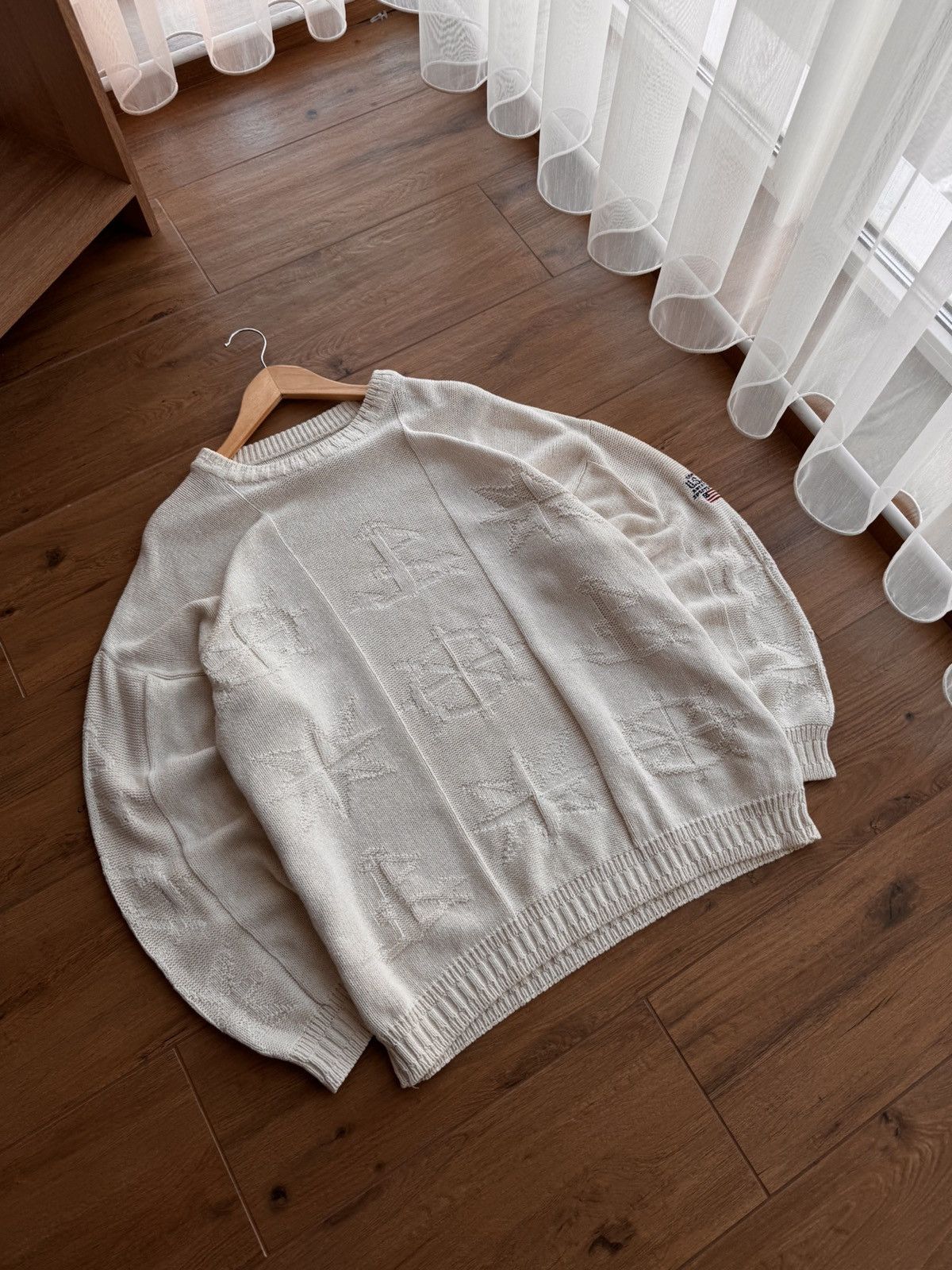 Gant × Vintage Vintage Gant USA Sea Pattern Anchor Fisherman Knitwear Sweat Size US XL / EU 56 / 4 - 2 Thumbnail