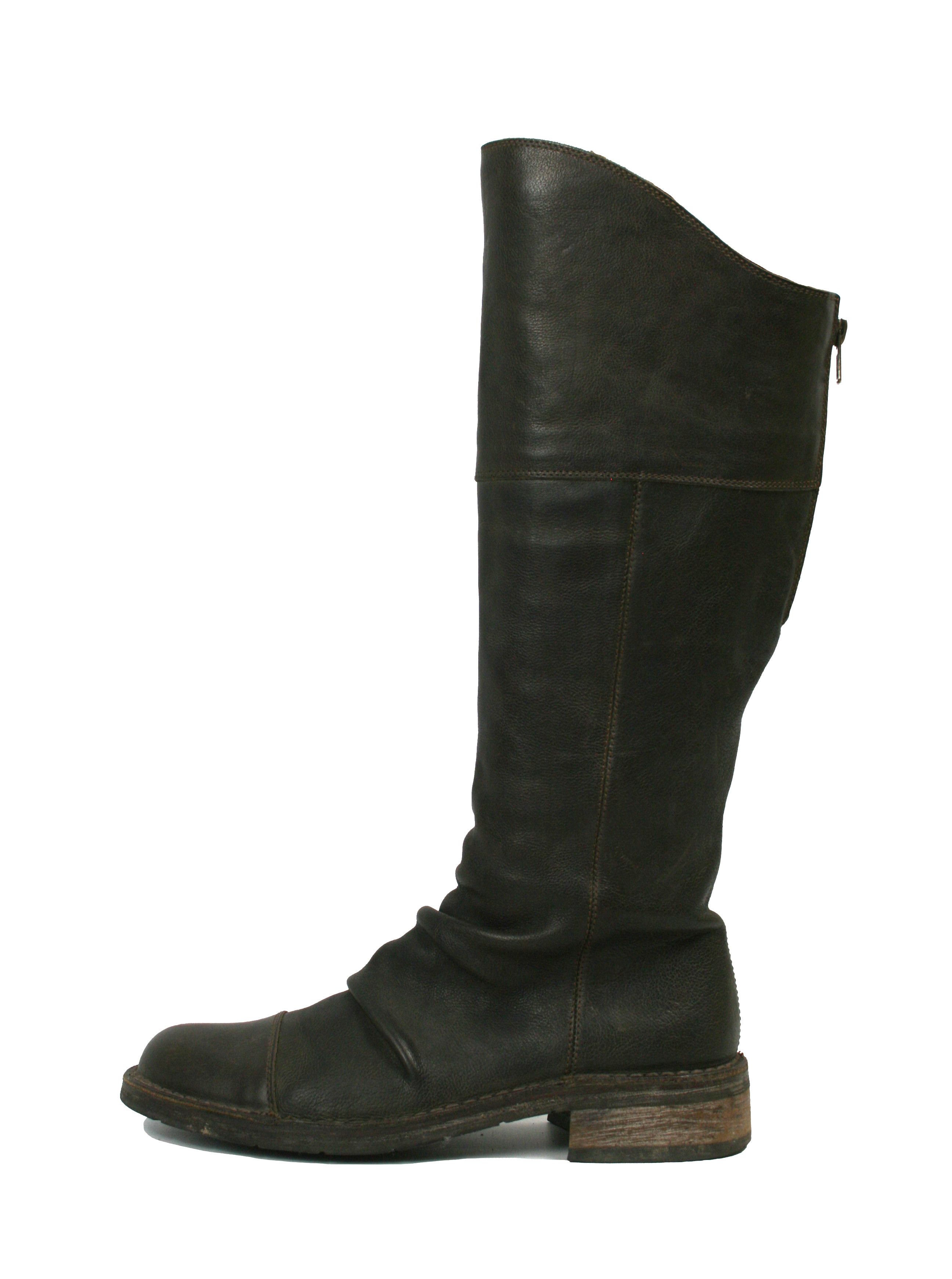 Other Bubetti Avant Garde Knee High Biker Boots Vintage Size US 8.5 / IT 38.5 - 3 Thumbnail
