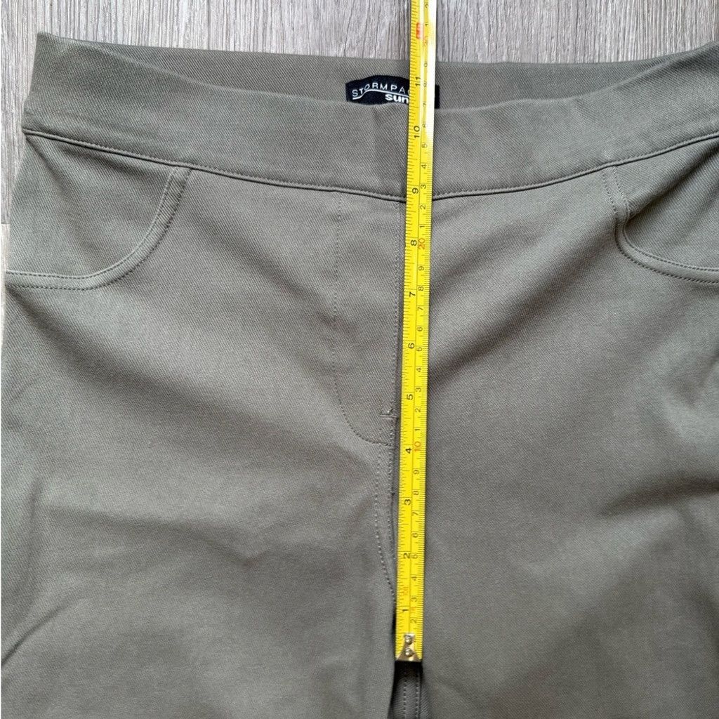 The Unbranded Brand Sunice Green Trousers with Wide Waistband and Tapered Fit Size 28" / US 6 / IT 42 - 6 Thumbnail