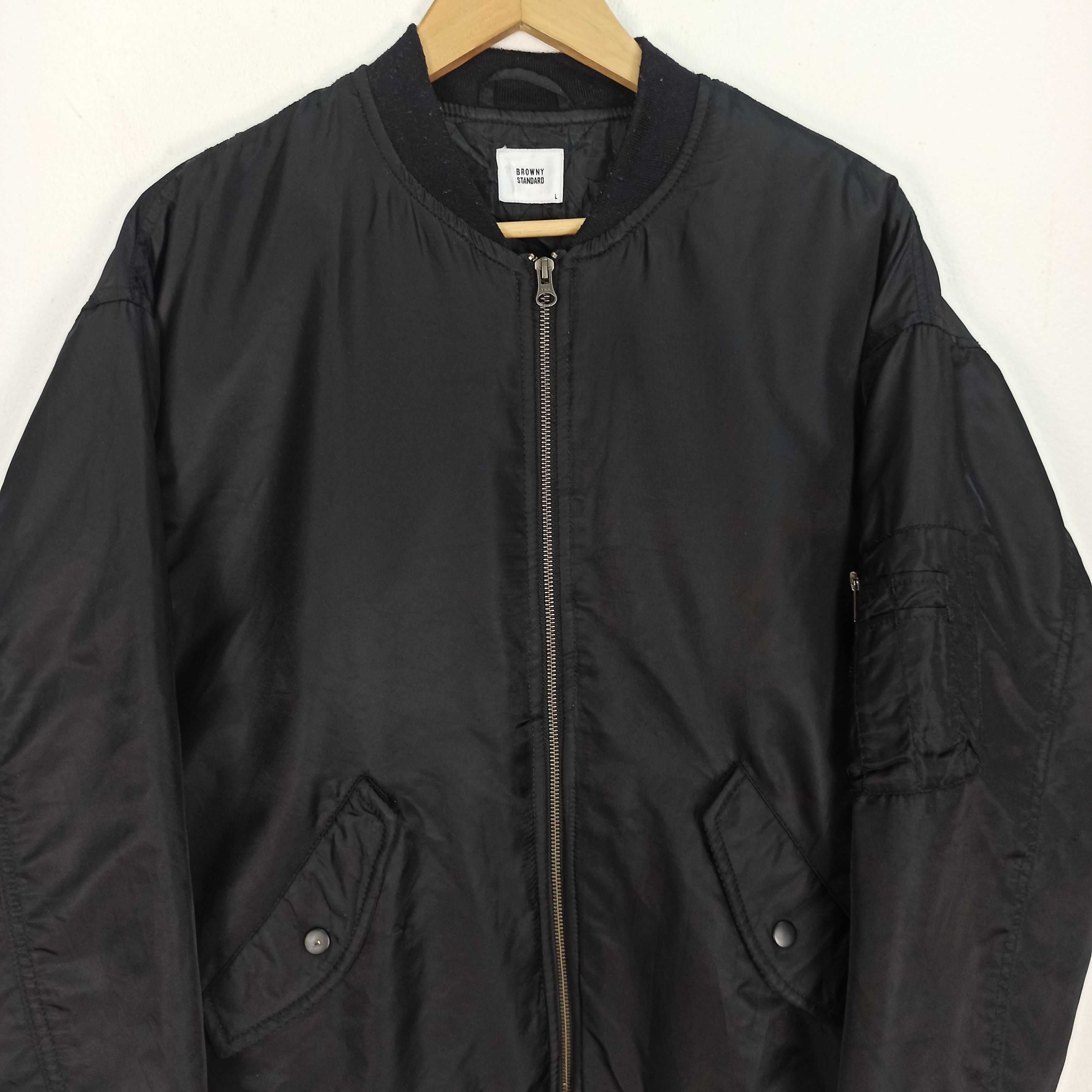 Japanese Brand Rare Bomber Jacket Browny Standard Size US L / EU 52-54 / 3 - 3 Thumbnail