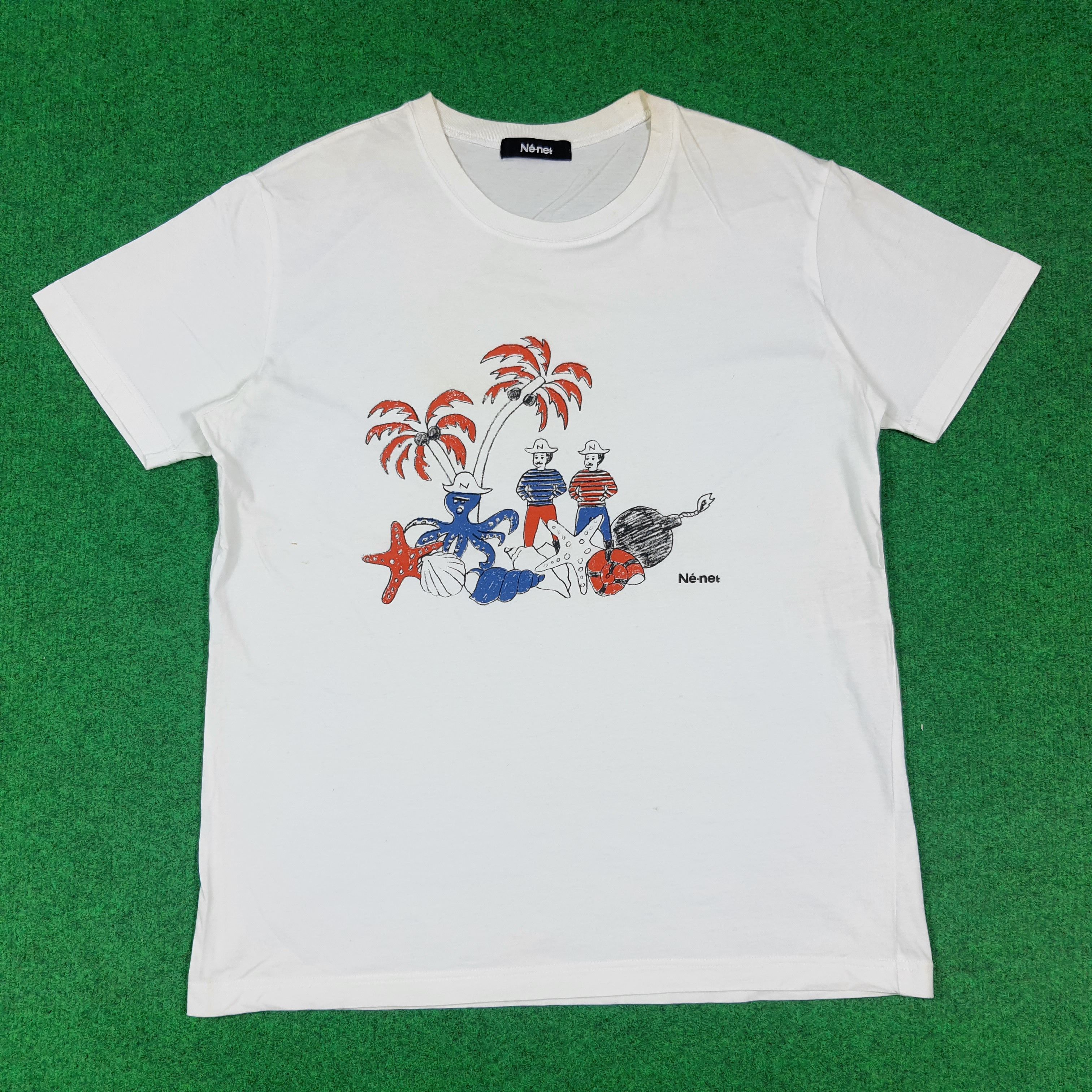 Ne-Net Vintage Ne-Net by Issey Miyake Japan Tshirt C294N13 Size US M / EU 48-50 / 2 - 1 Thumbnail