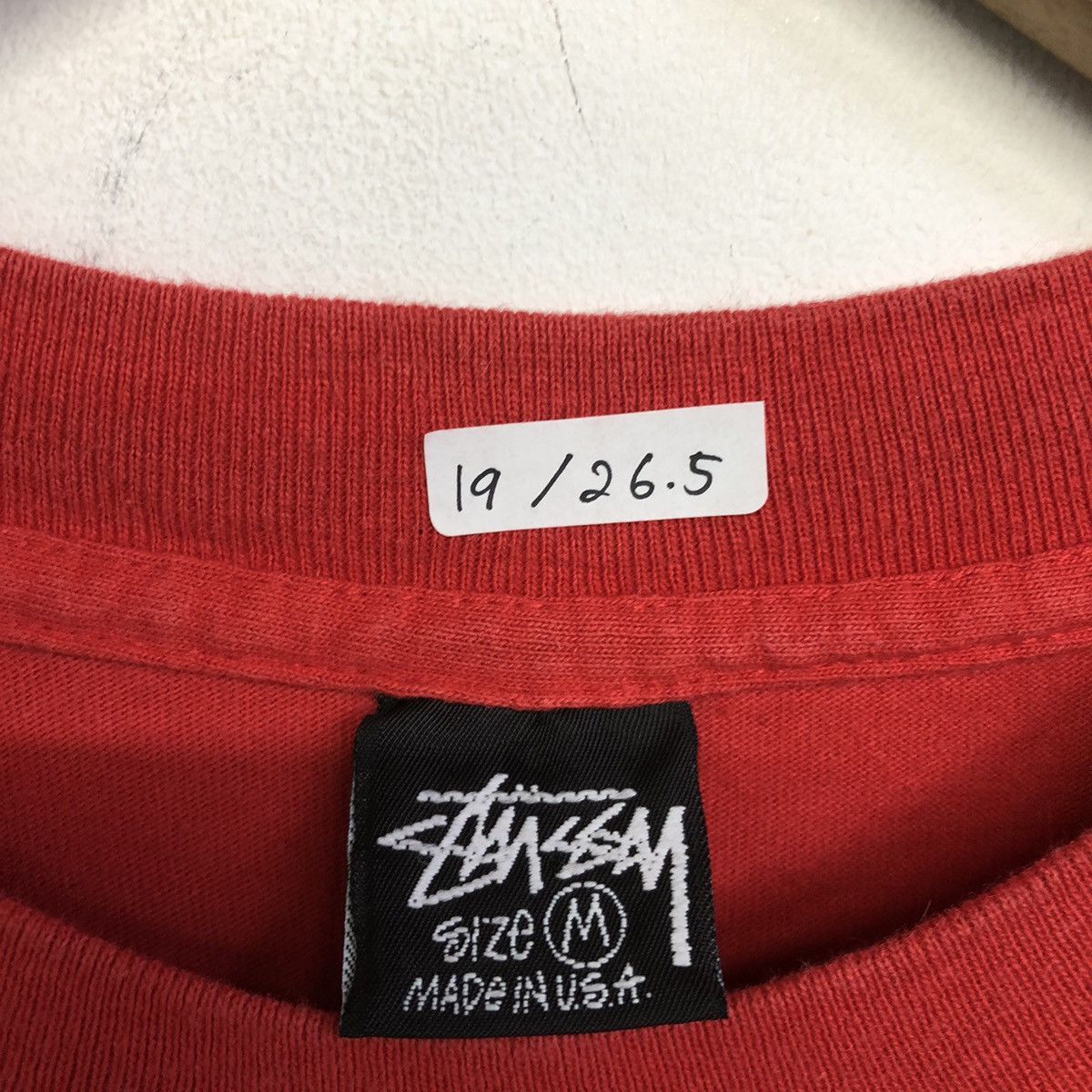 Stussy × Vintage Vintage Stussy Spellout Burly threads Double Side Tshirt Size US M / EU 48-50 / 2 - 12 Thumbnail