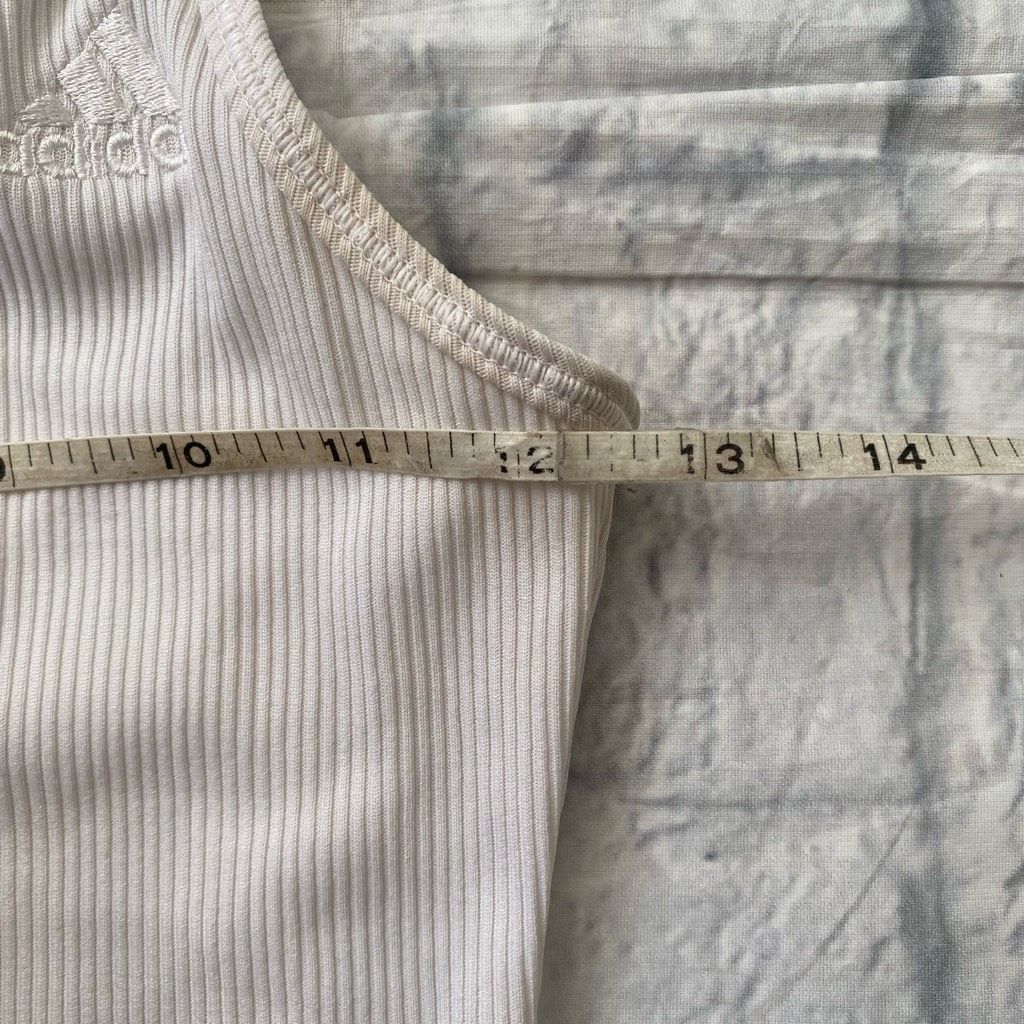 Adidas Adidas women XS racerback ribbed tank top white Size XS / US 0-2 / IT 36-38 - 9 Thumbnail