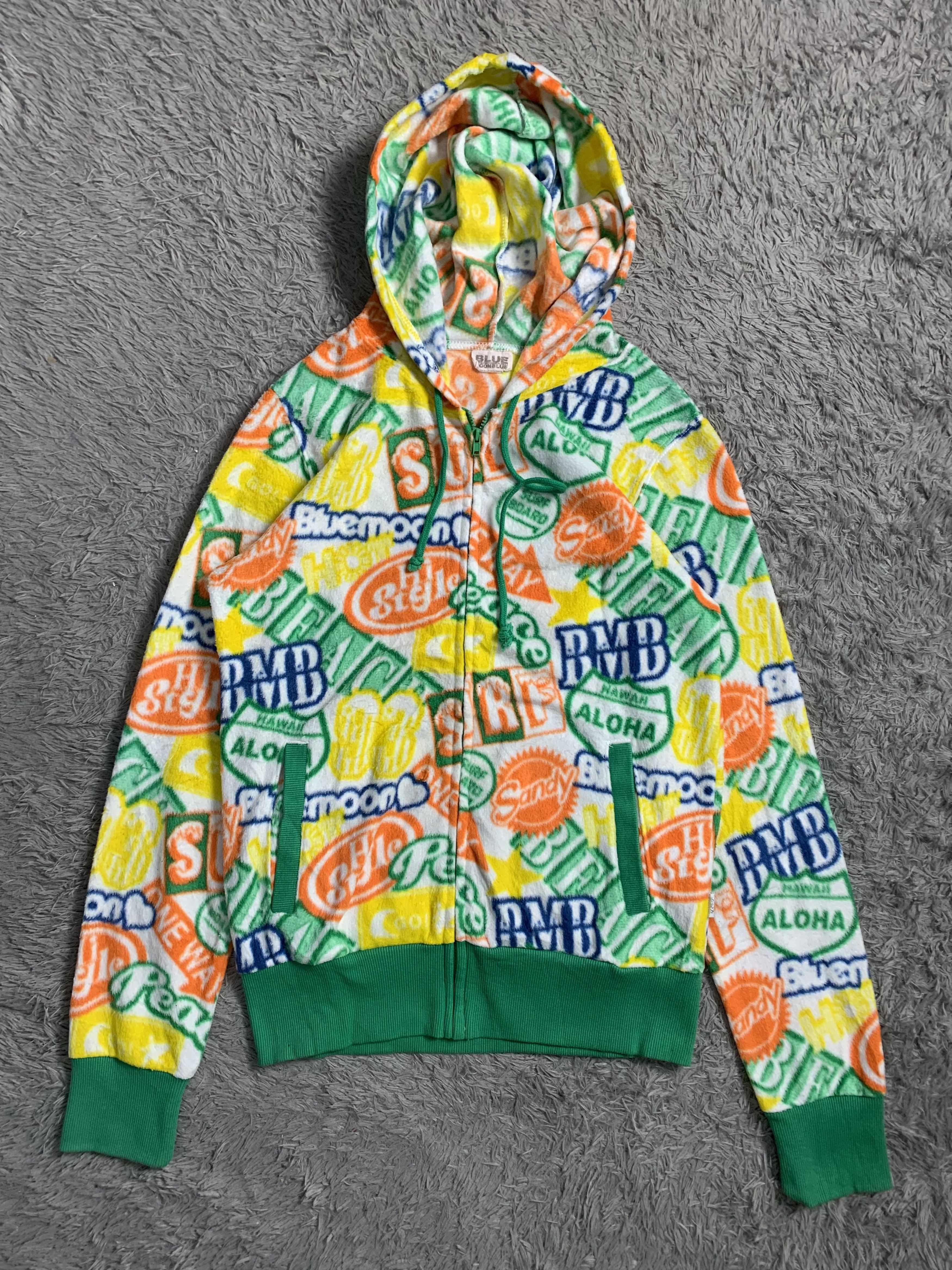 Japanese Brand Japan Brand BMB AOP Full Print Hoodie Size US S / EU 44-46 / 1 - 1 Thumbnail