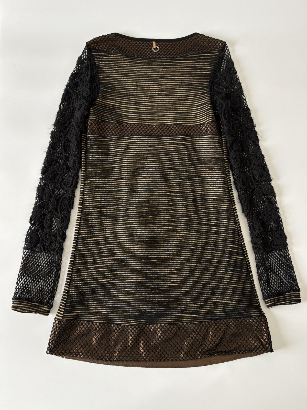 Other Save The Queen Dress Black Mesh Metallic Copper Boho Printed Size XL / US 12-14 / IT 48-50 - 12 Thumbnail
