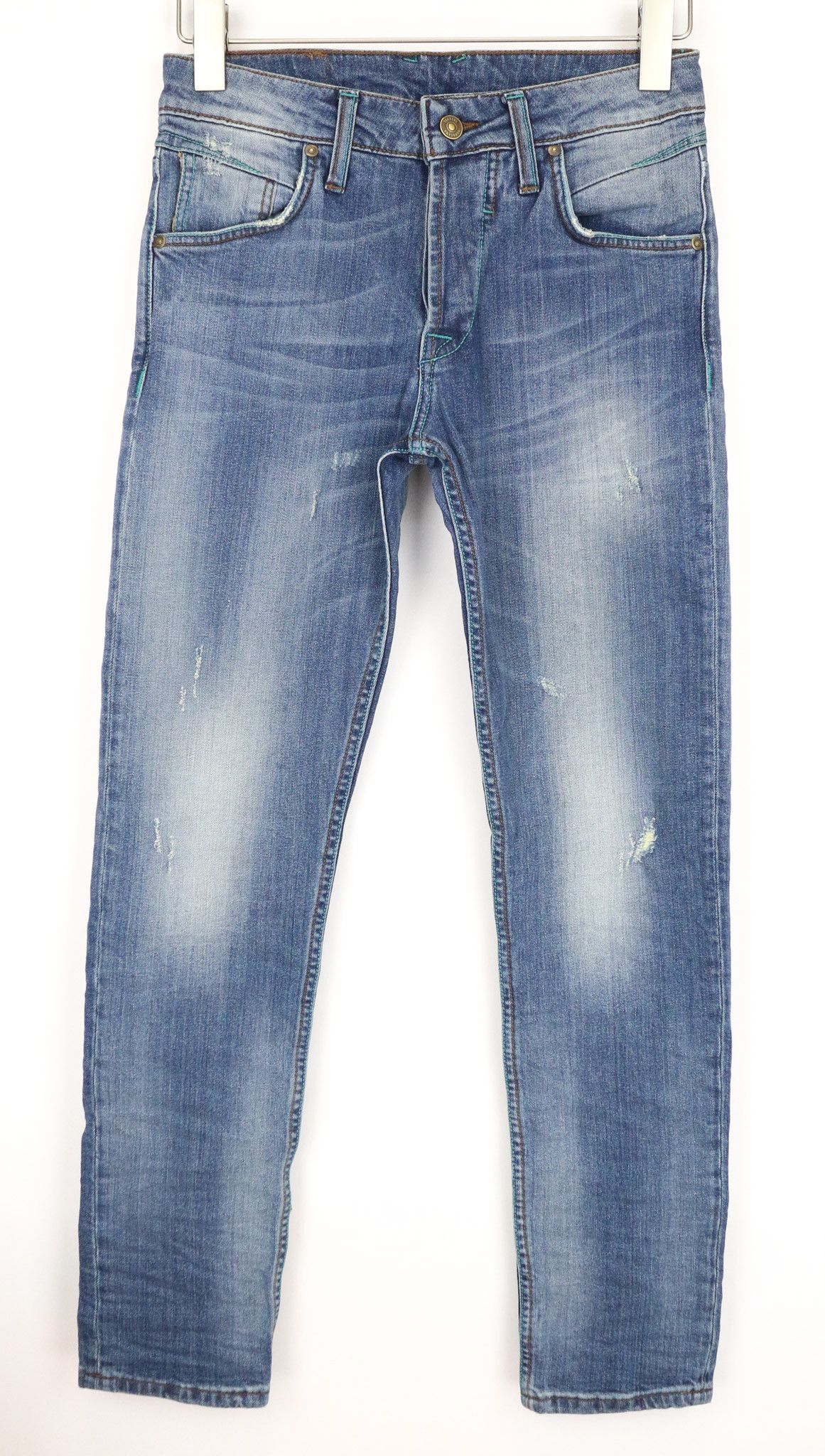 Takeshy Kurosawa W30 Slim Fit Washed Blue Cotton Stretch Jeans 75370 Size US 30 / EU 46 - 1 Thumbnail