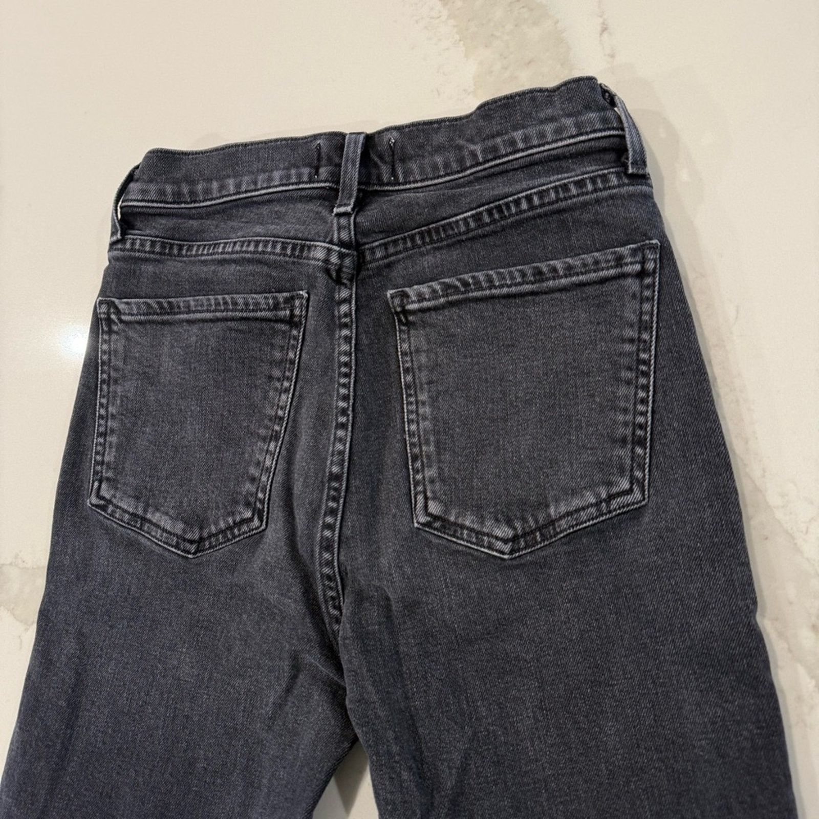 Agolde AGOLDE Nico High Rise Slim Denim Jeans Button Fly Womens 25 Size 25" / US 0 / IT 36 - 12 Thumbnail