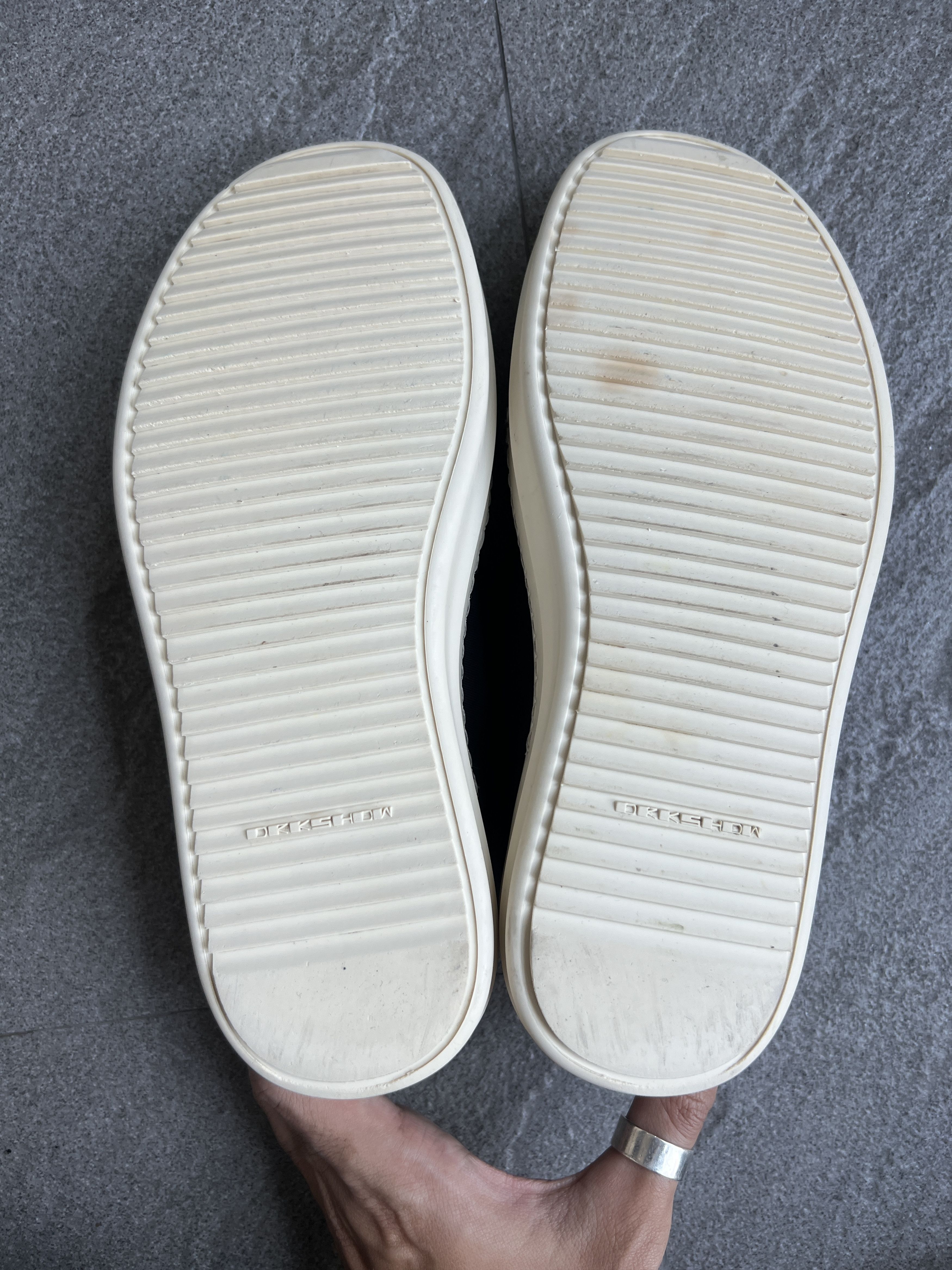 Rick Owens Drkshdw Rick Owens DRKSHDW Slip On Sneakers Black EU37 Size US 7 / IT 37 - 12 Thumbnail