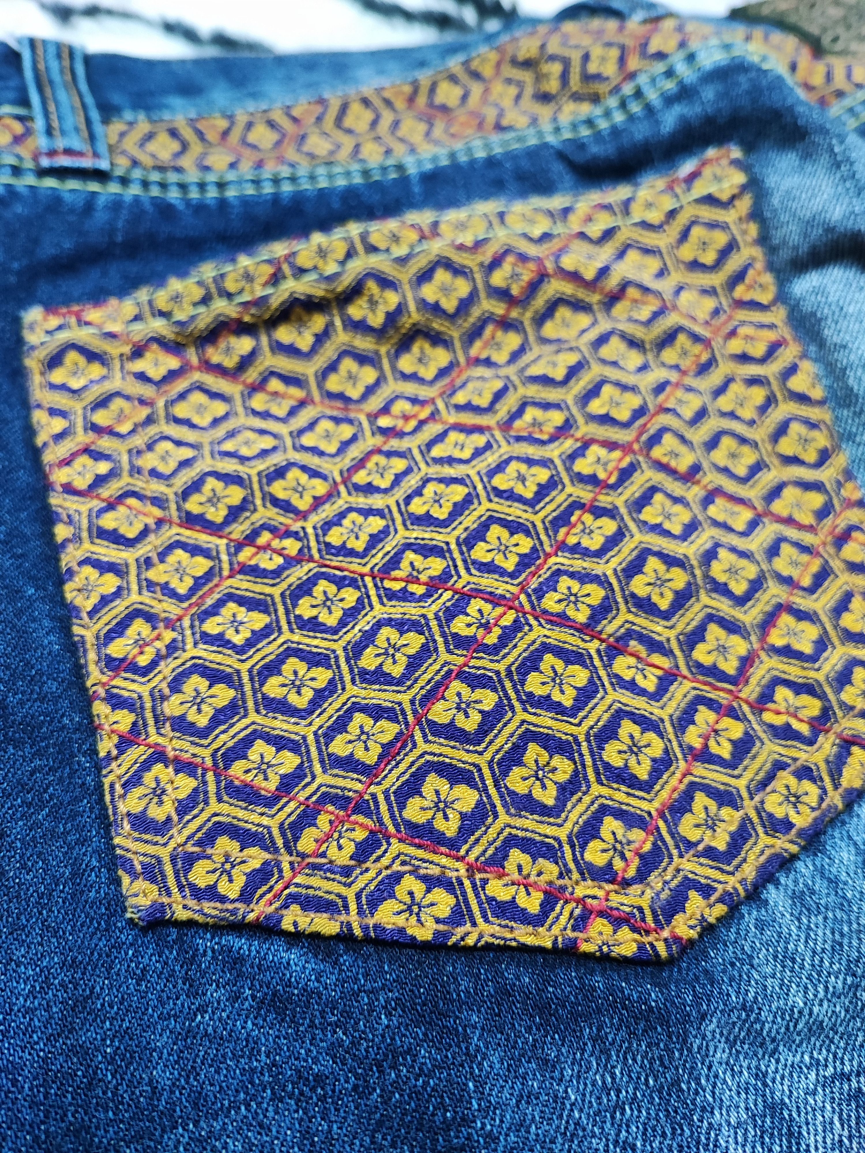 If Six Was Nine × Japanese Brand KURA DENIM JEANS EMBROIDERY DESIGN Size US 28 / EU 44 - 16 Thumbnail