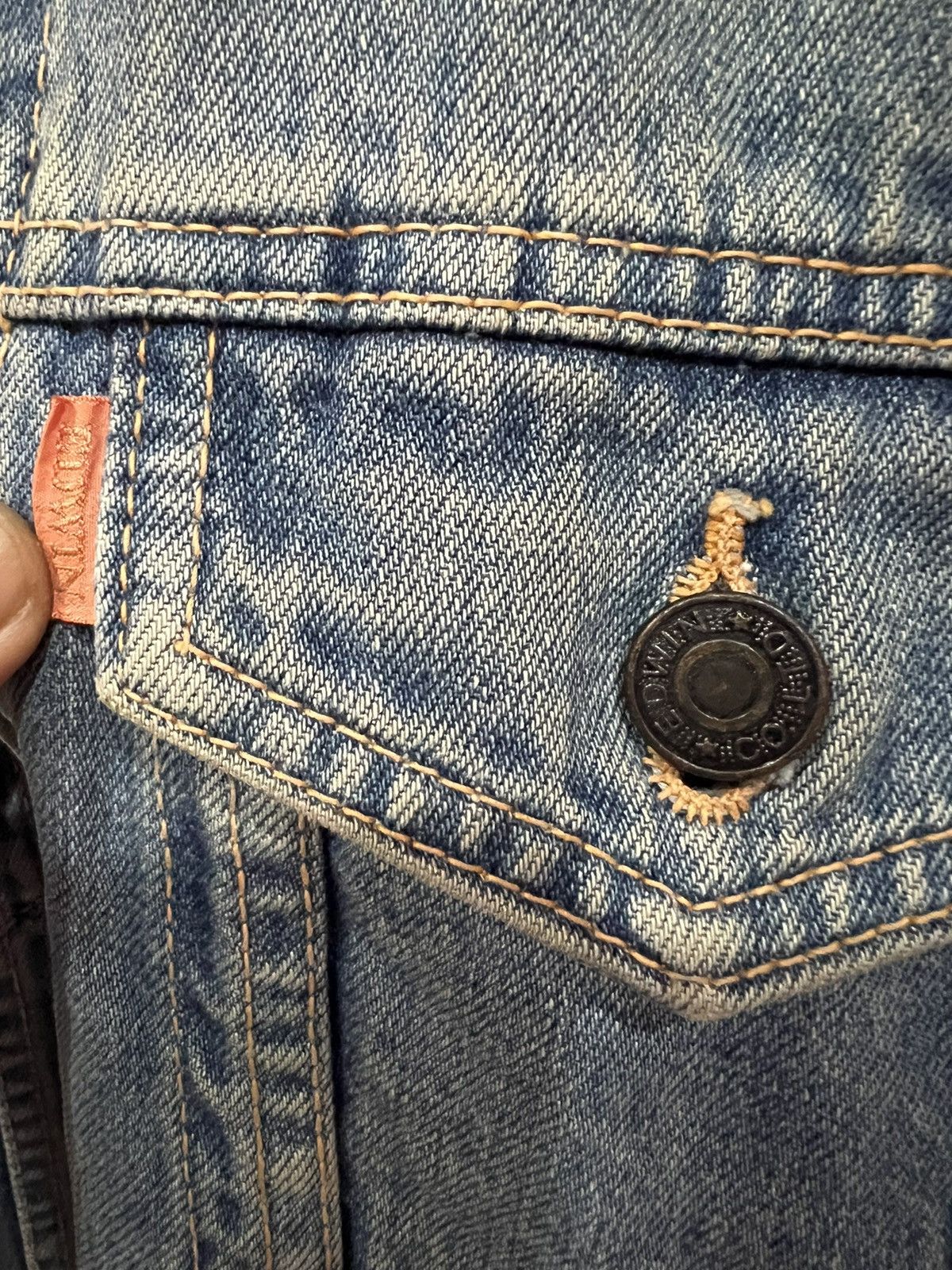 Edwin 🔥Edwin Stone Wash trucker denim jacket Size US S / EU 44-46 / 1 - 9 Thumbnail