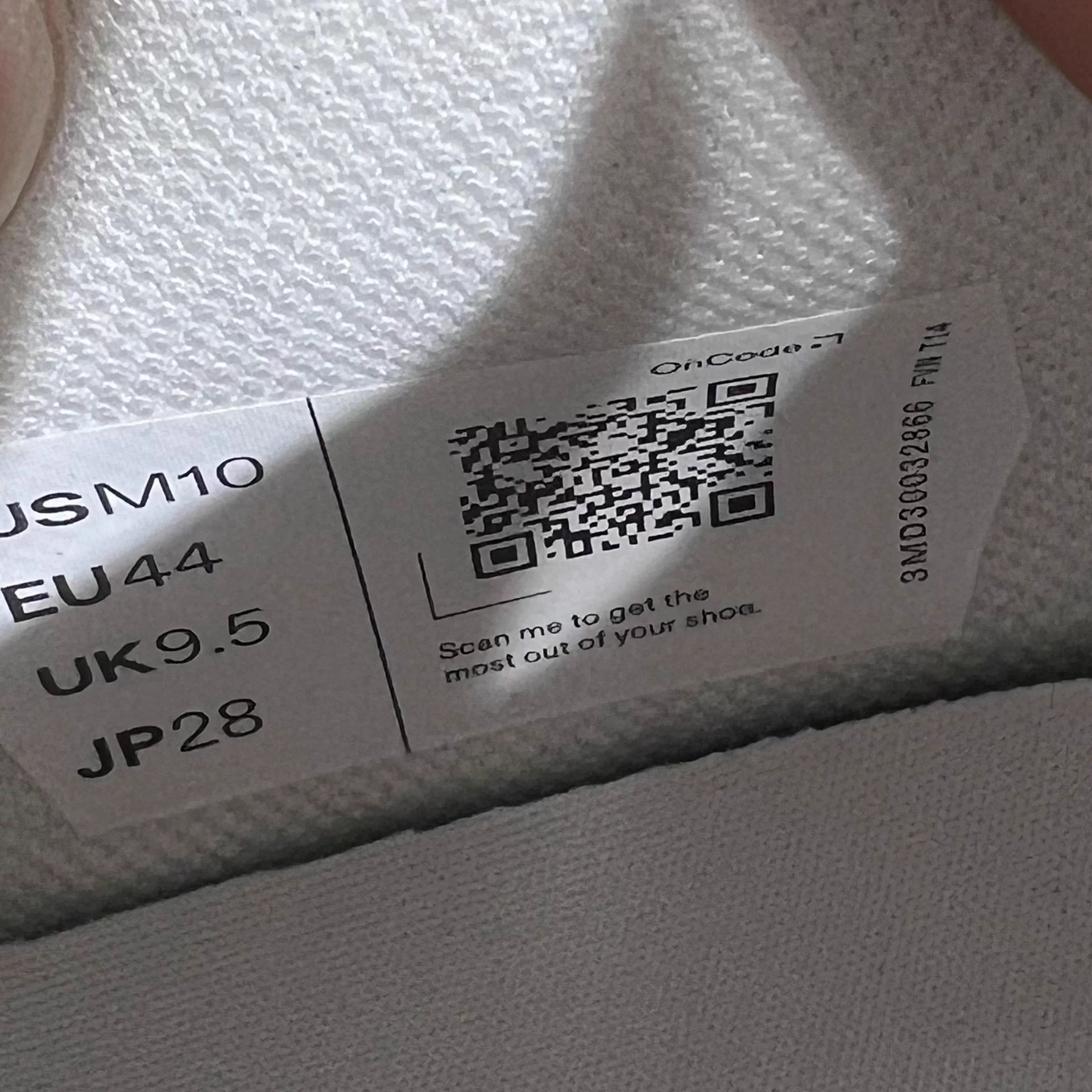 On On Running Shoes White/Blue EUR 43.5 Size US 10.5 / EU 43-44 - 8 Thumbnail