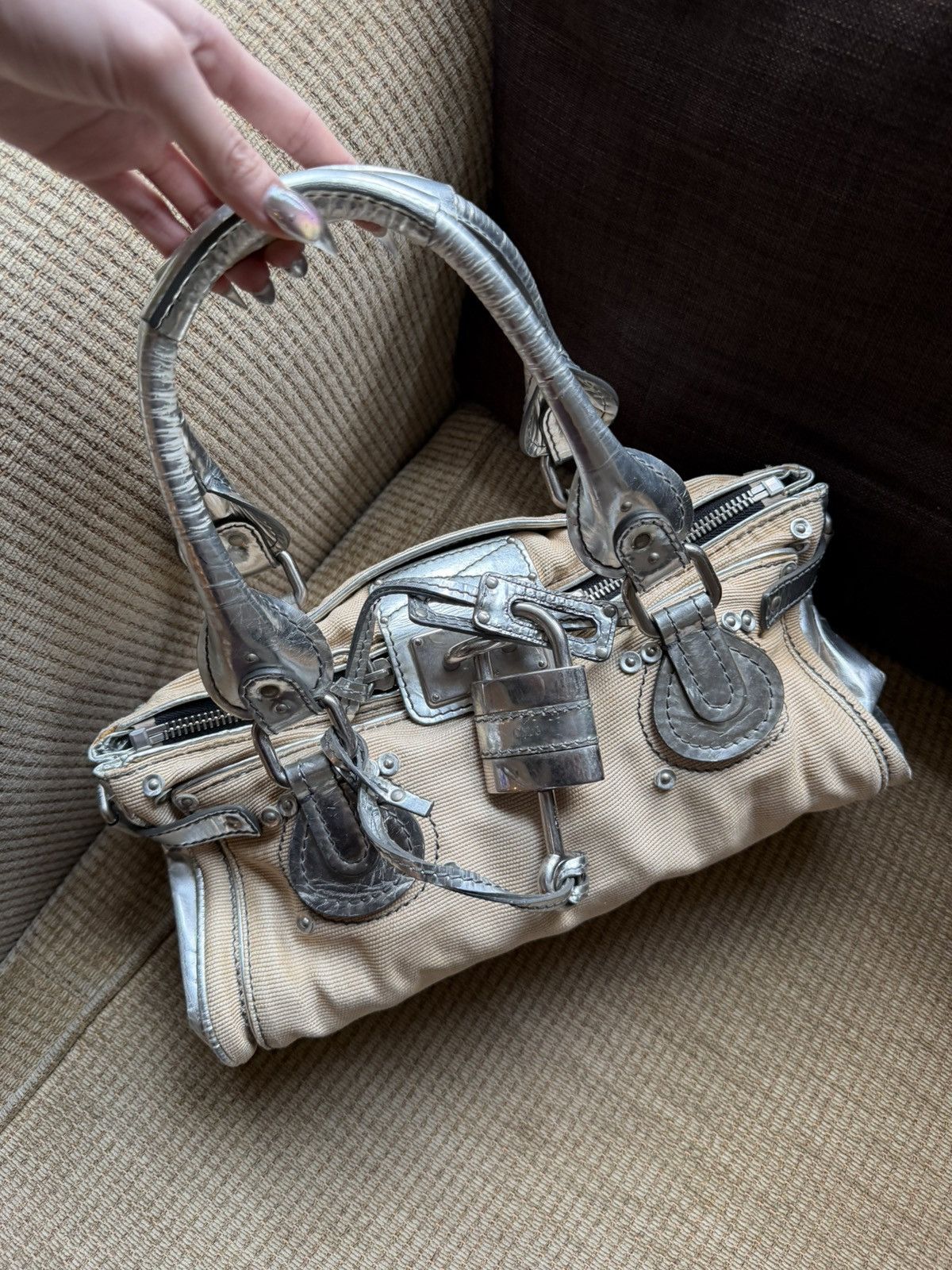 Chloe Chloe Paddington silver bag Size ONE SIZE - 1 Thumbnail