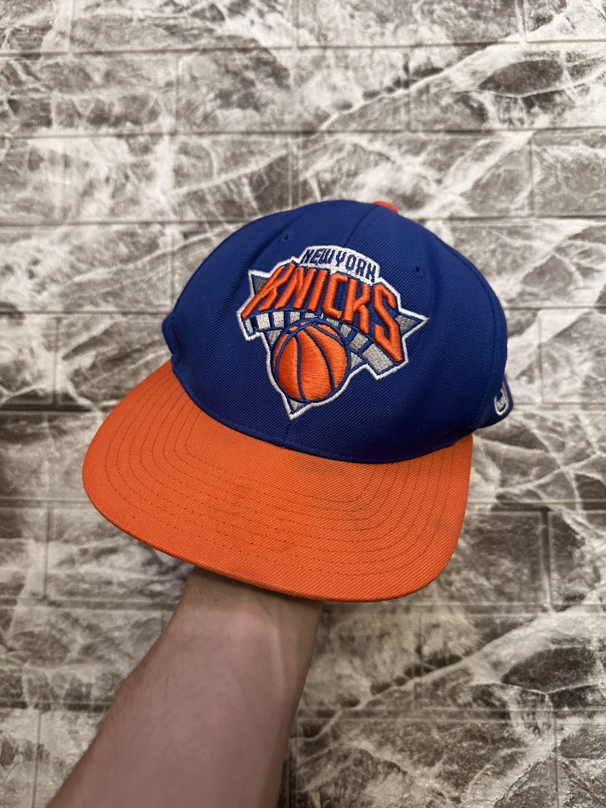 New York Yankees Vintage New York Knicks Snapback Hat - Blue/Orange Size ONE SIZE - 4 Thumbnail