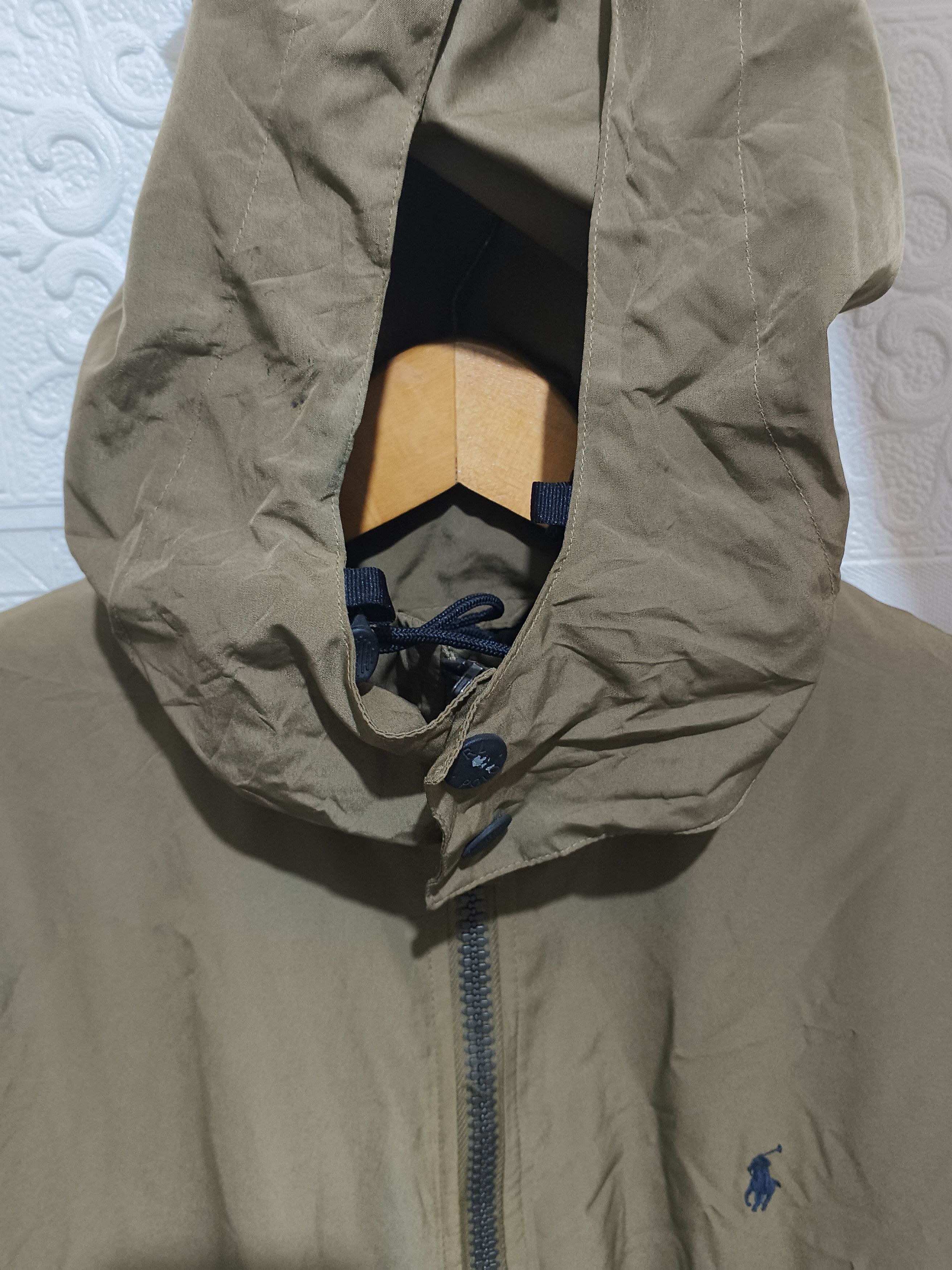 Polo Ralph Lauren Vtg 90s Ralph Lauren Mens Medium Fleece Lined Hooded Jacket Size US L / EU 52-54 / 3 - 4 Thumbnail