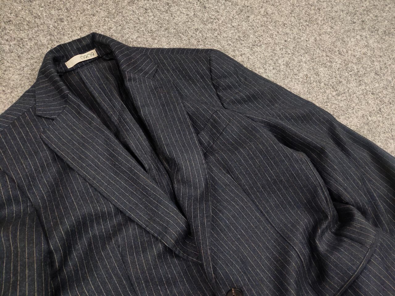 Other 0909 Fatto in Italy Design Blue Striped Blazer Jacket Size US M / EU 48-50 / 2 - 11 Thumbnail