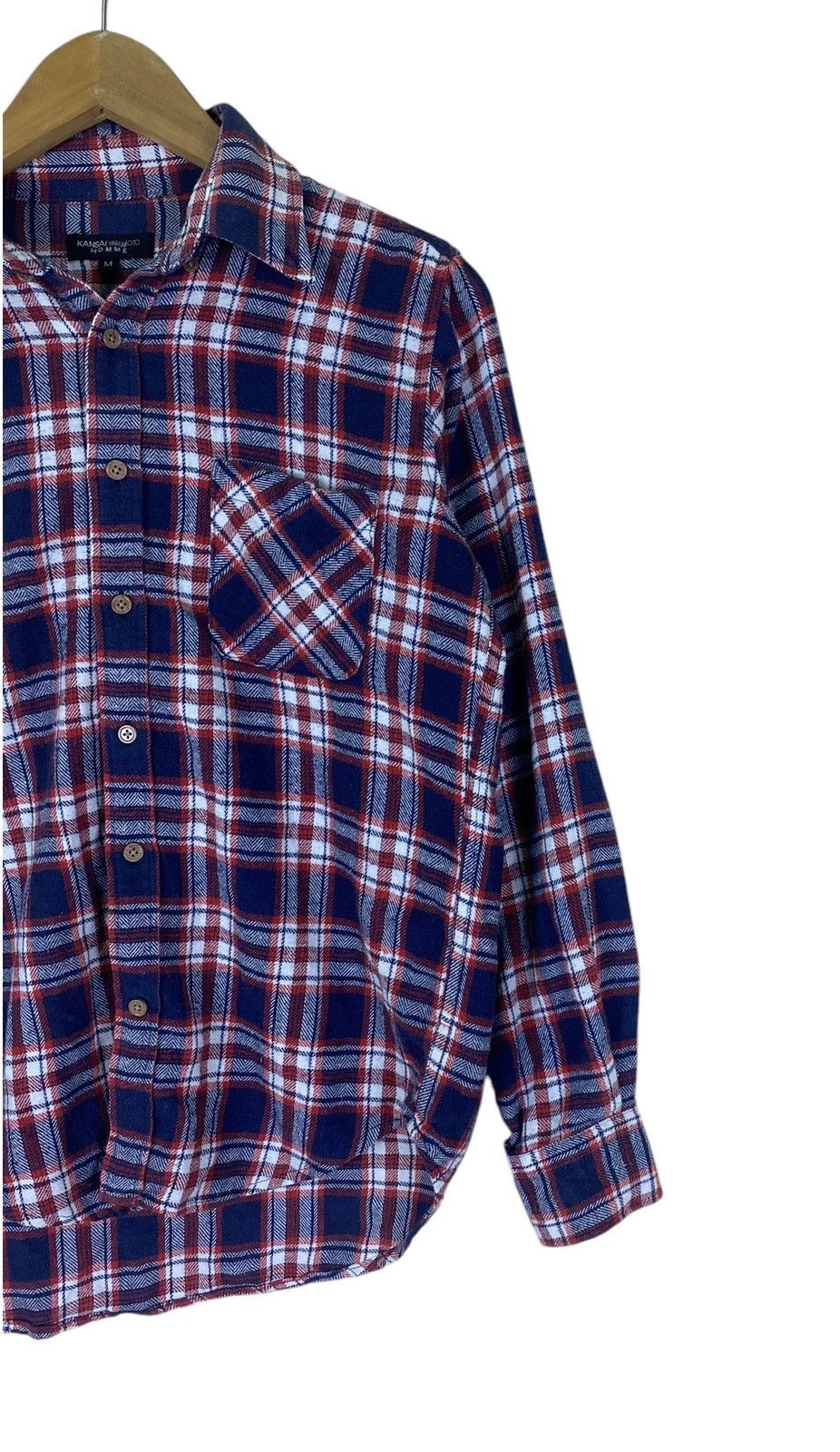 Kansai Yamamoto Kansai Yamamoto Red Flannel Button Ups Size US M / EU 48-50 / 2 - 2 Thumbnail