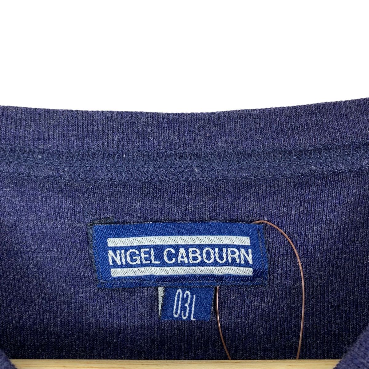 Nigel Cabourn NIGEL CABOURN Japanese Brand Plain V-Neck Long Sleeve Tshirt Size US M / EU 48-50 / 2 - 5 Thumbnail