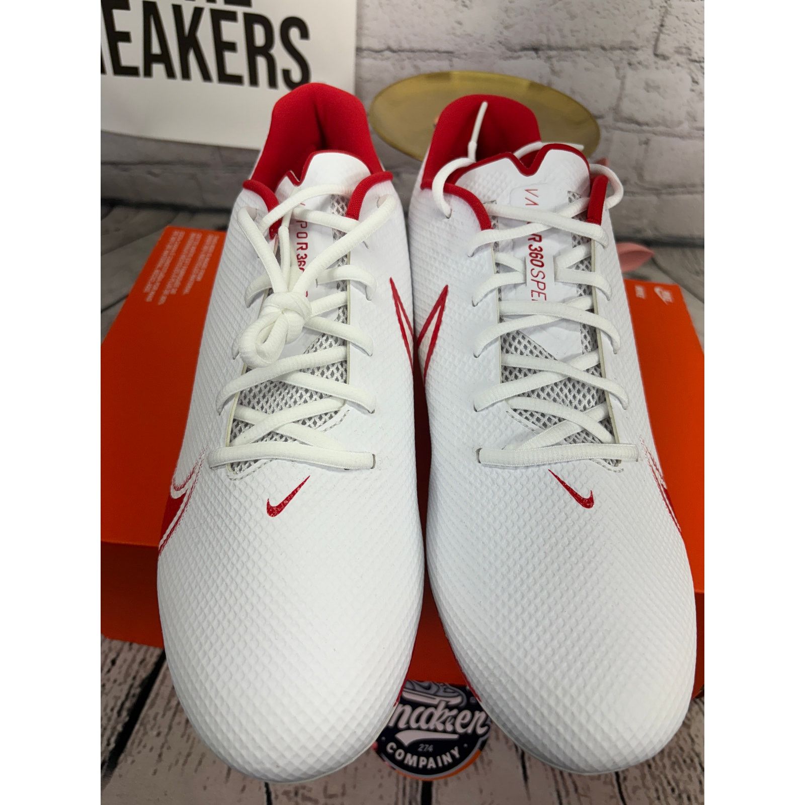 Nike Nike Vapor Edge Speed 360 NFL Football Cleats Men 13.5 Red Size US 13 / EU 46 - 2 Thumbnail