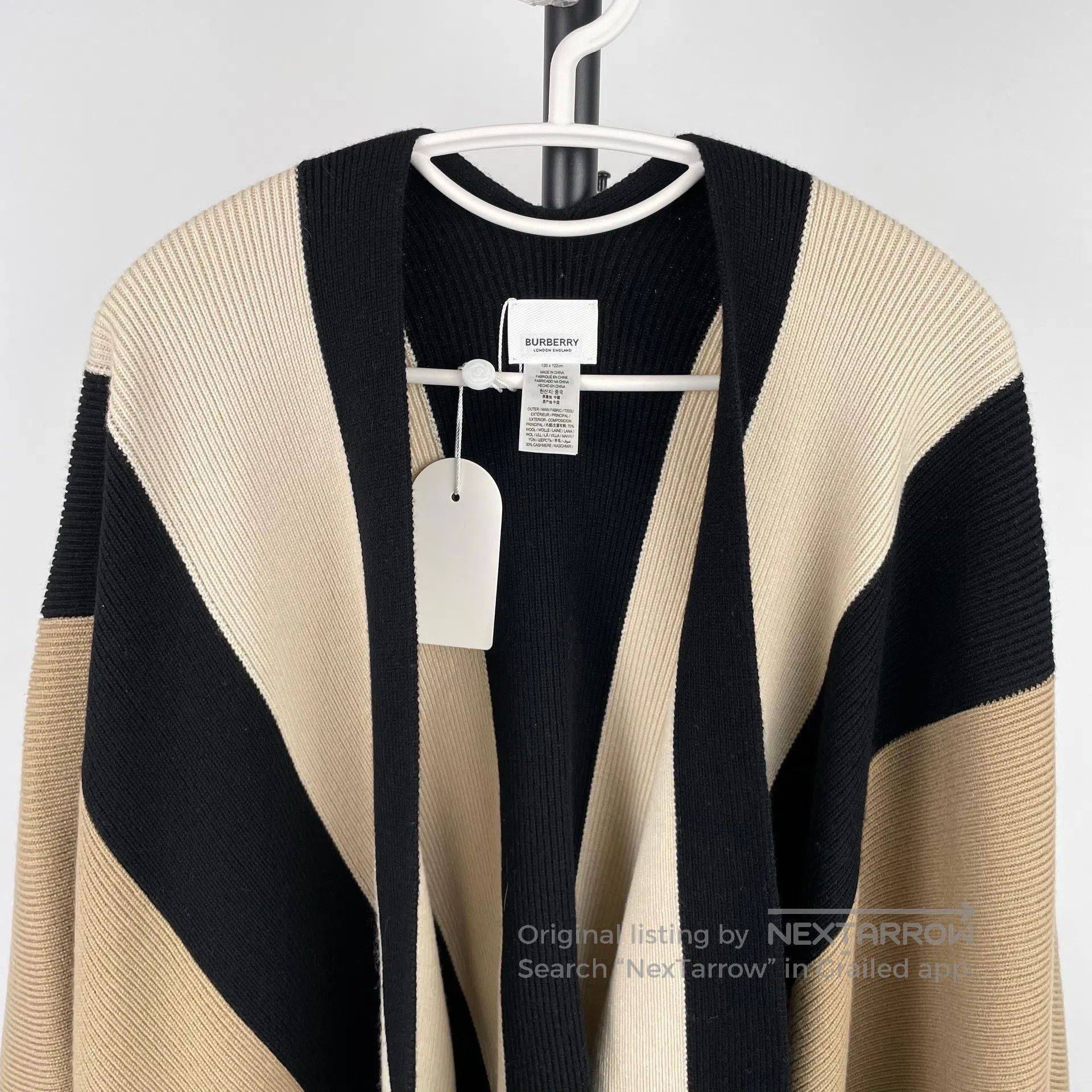 Burberry Burberry Color-blocked Plaid Wool Cloak Shawl| Size S / US 4 / IT 40 - 3 Thumbnail
