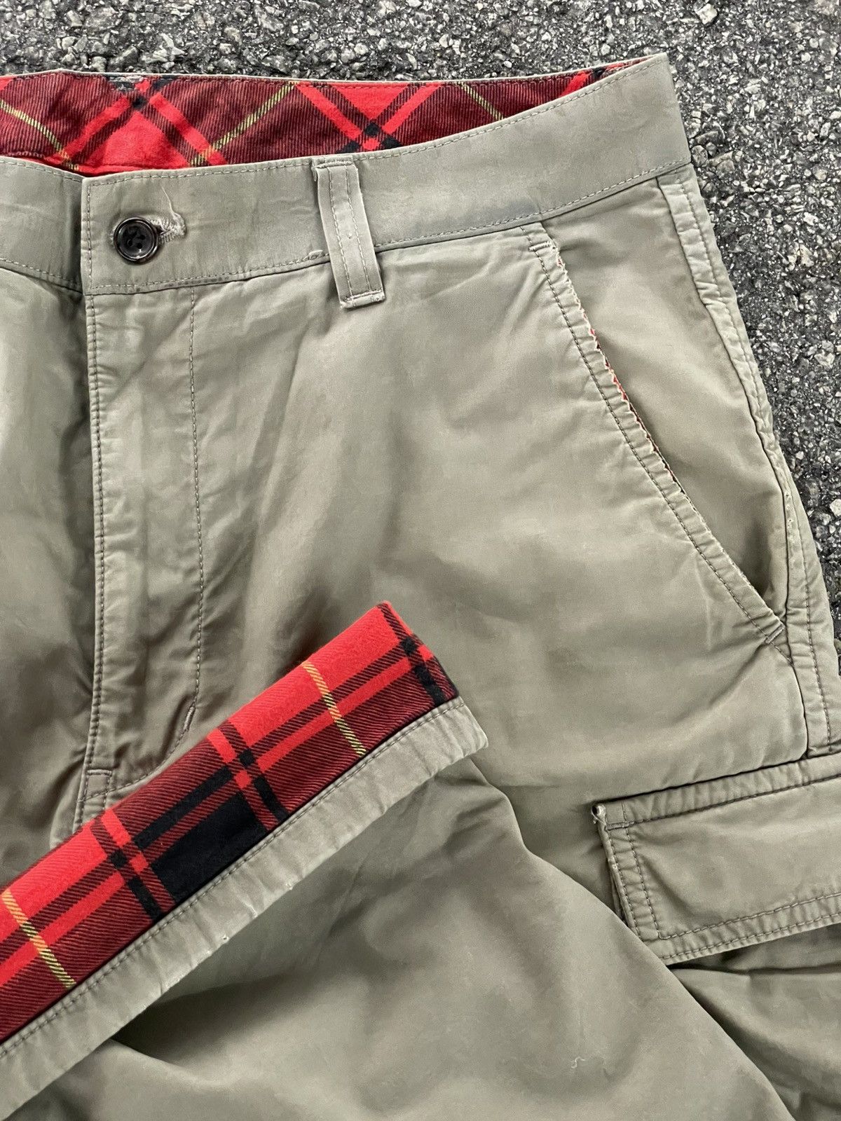Comme des Garcons Homme Checked Cargo Pants Size US 30 / EU 46 - 9 Thumbnail