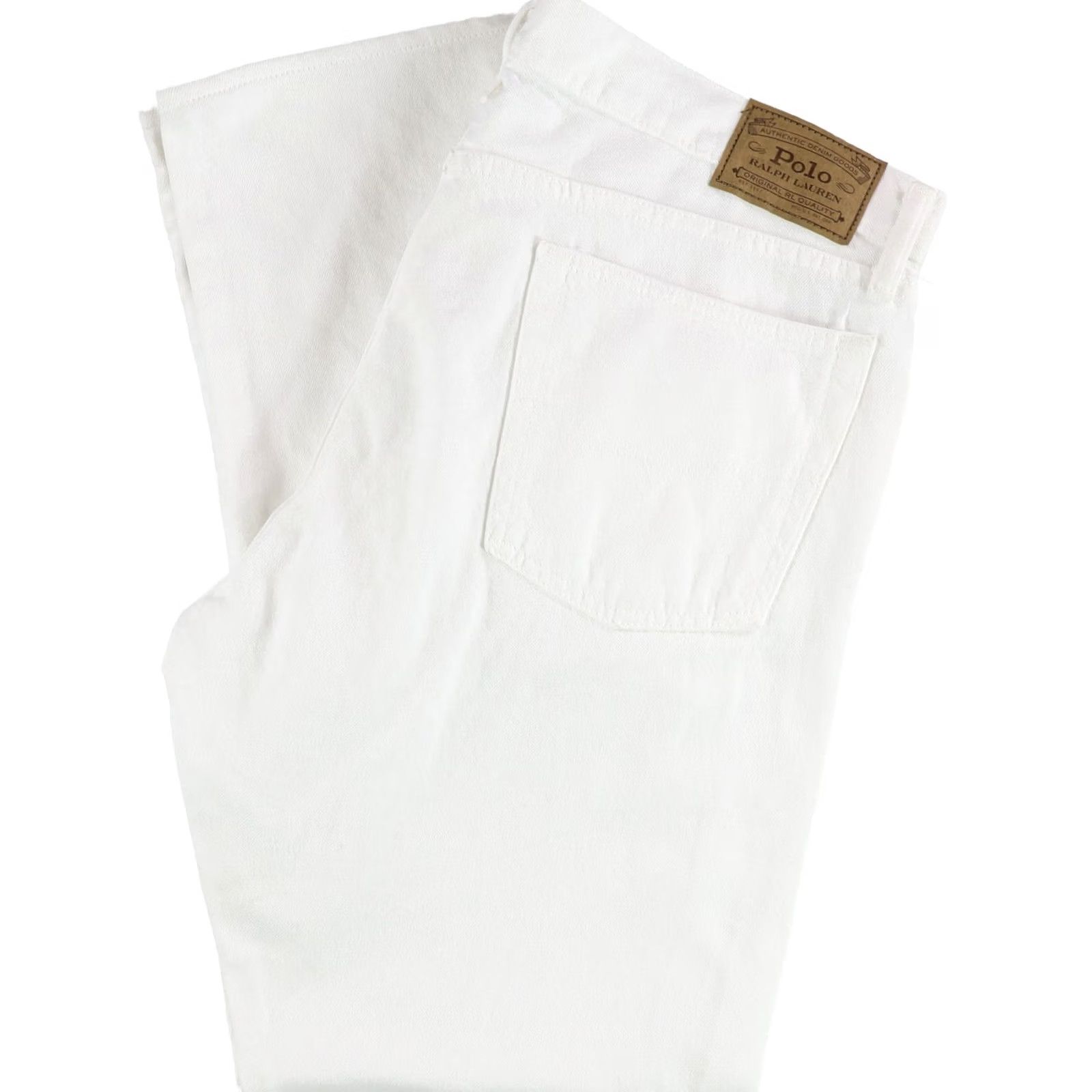 Ralph Lauren Ralph Lauren Mens Solid Regular Straight Leg Jeans white 38W x 32L Size US 38 / EU 54 - 2 Thumbnail