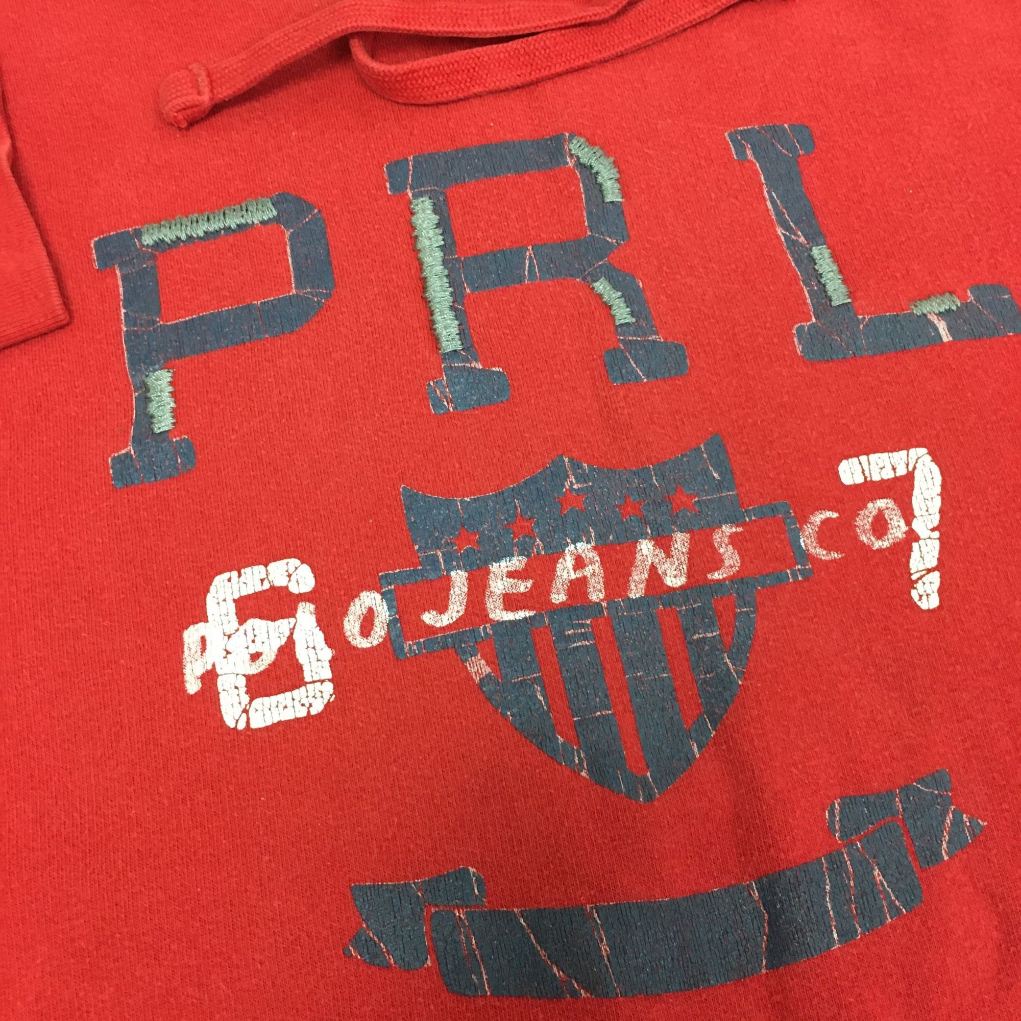 Polo Ralph Lauren Vtg Ralph Lauren Red SPELLOUT Polo Jeans PRL 67 sweatshirt Size US L / EU 52-54 / 3 - 2 Thumbnail