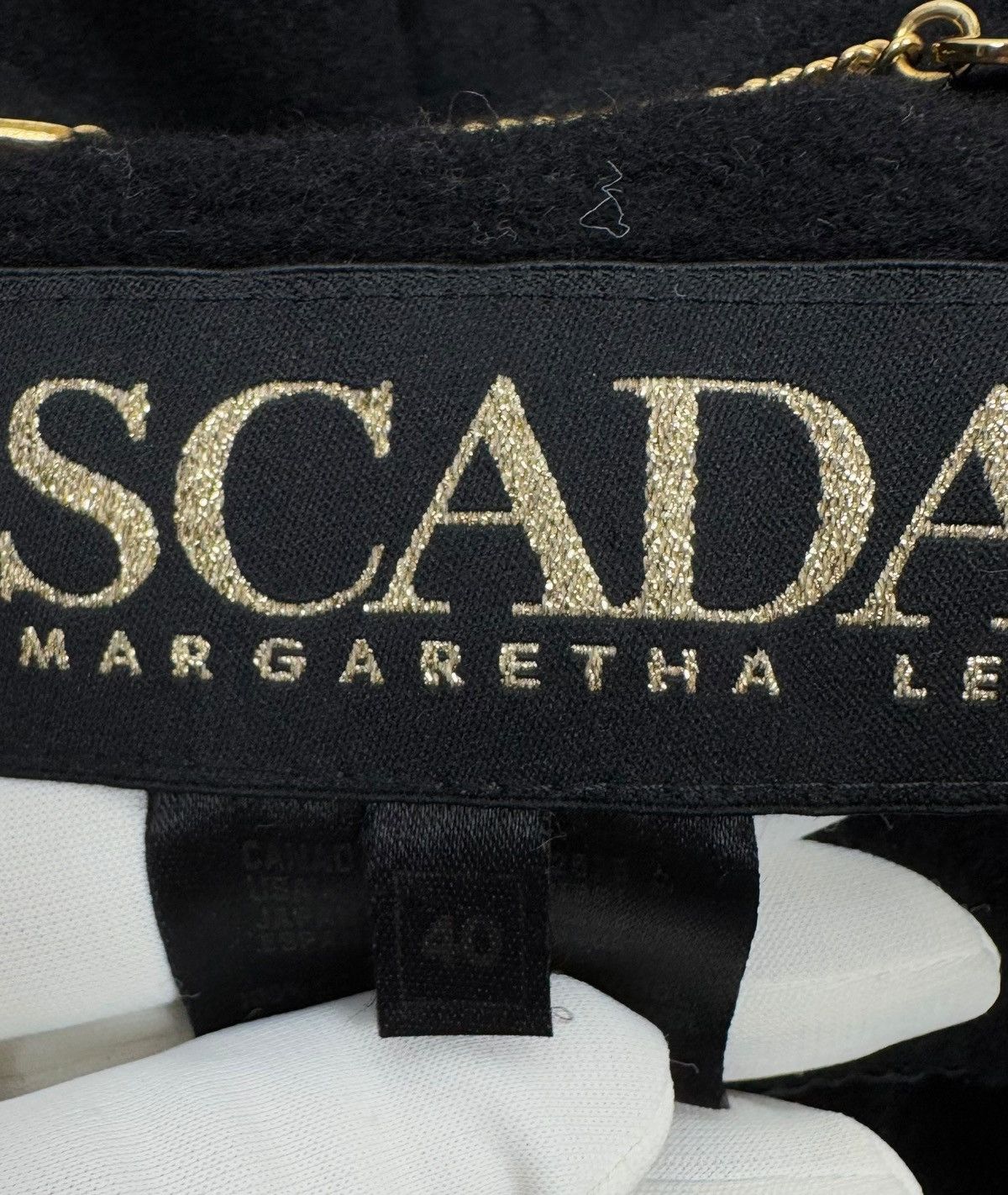 Escada Escada By Margaretha Ley Wool Overcoat Scarf Decor DE40 IT46 Size L / US 10 / IT 46 - 16 Thumbnail