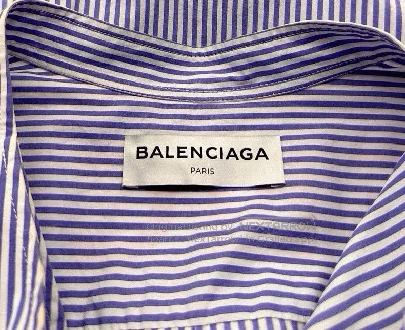 Balenciaga Balenciaga Striped Button-Up Shirt. Size US S / EU 44-46 / 1 - 4 Thumbnail