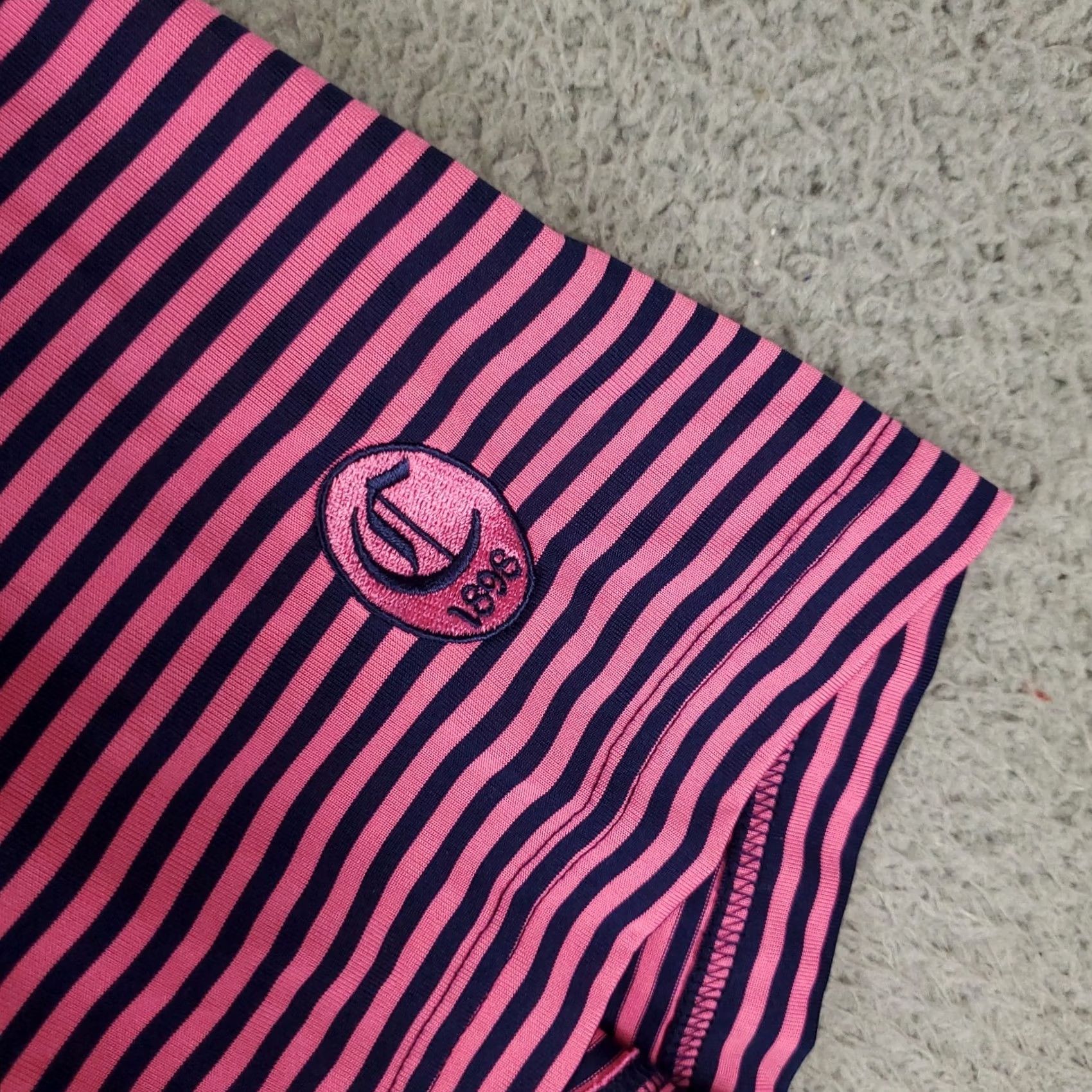 Vintage Donald Ross Polo Shirt Mens Pink Blue Striped Golf Short Sleeve Size US XXL / EU 58 / 5 - 3 Thumbnail