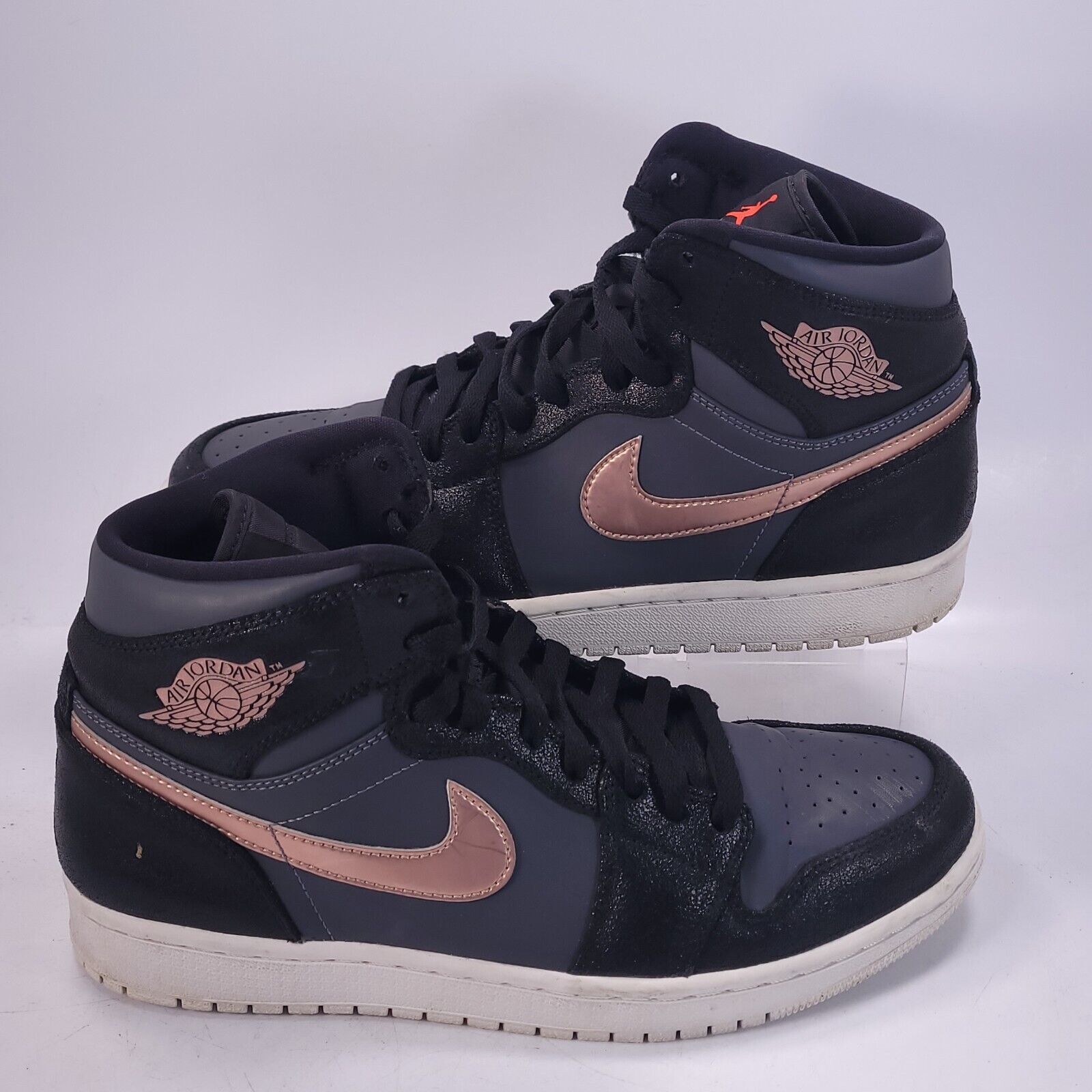 Nike Nike Air Jordan 1 Retro High Mens 10 332550-016 Black White Size US 10 / EU 43 - 6 Thumbnail
