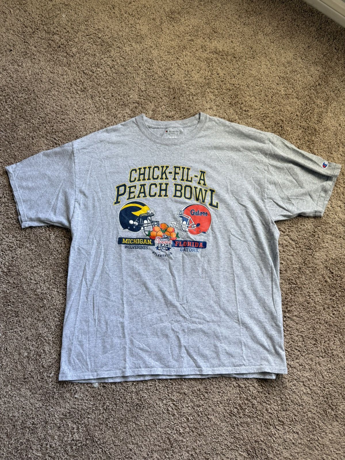 Champion 2018 Peach Bowl Florida Michigan shirt Size US XXL / EU 58 / 5 - 1 Thumbnail