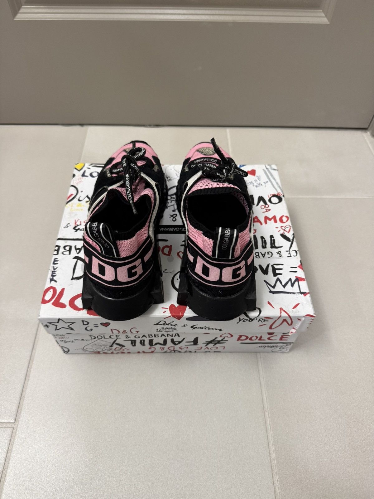 Dolce & Gabbana Dolce & Gabbana Sneakers Women’s US 8 38 EUR Pink Black Size US 8 / IT 38 - 3 Thumbnail