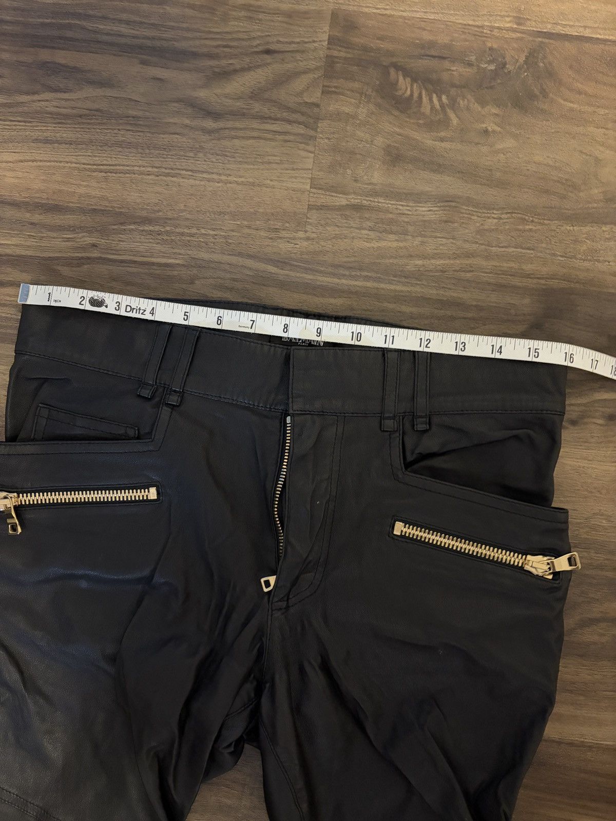Balmain Balmain Lace-Up Lamb Leather Biker Jeans Size US 32 / EU 48 - 4 Thumbnail