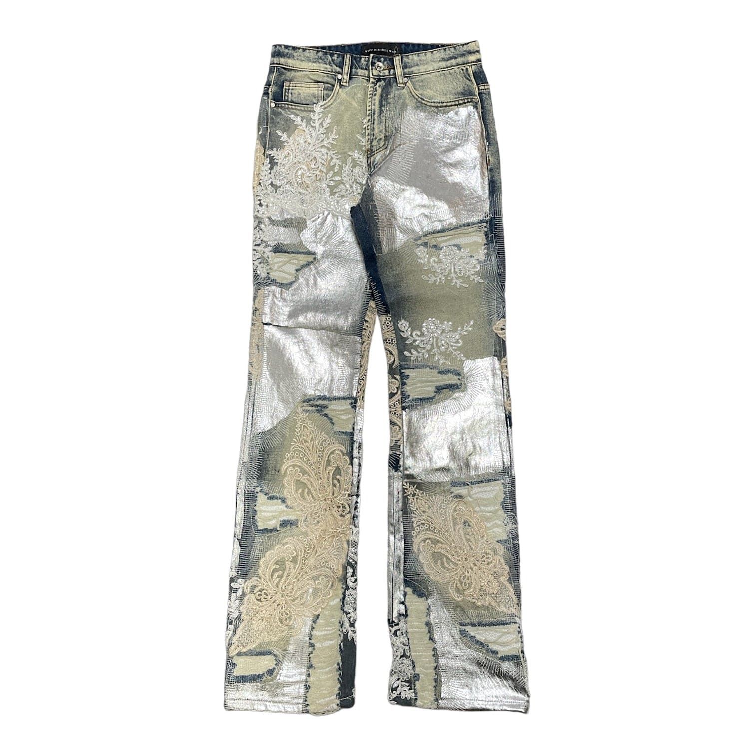 Who Decides War Metal Lace Jeans Indigo Size US 38 / EU 54 - 1 Thumbnail