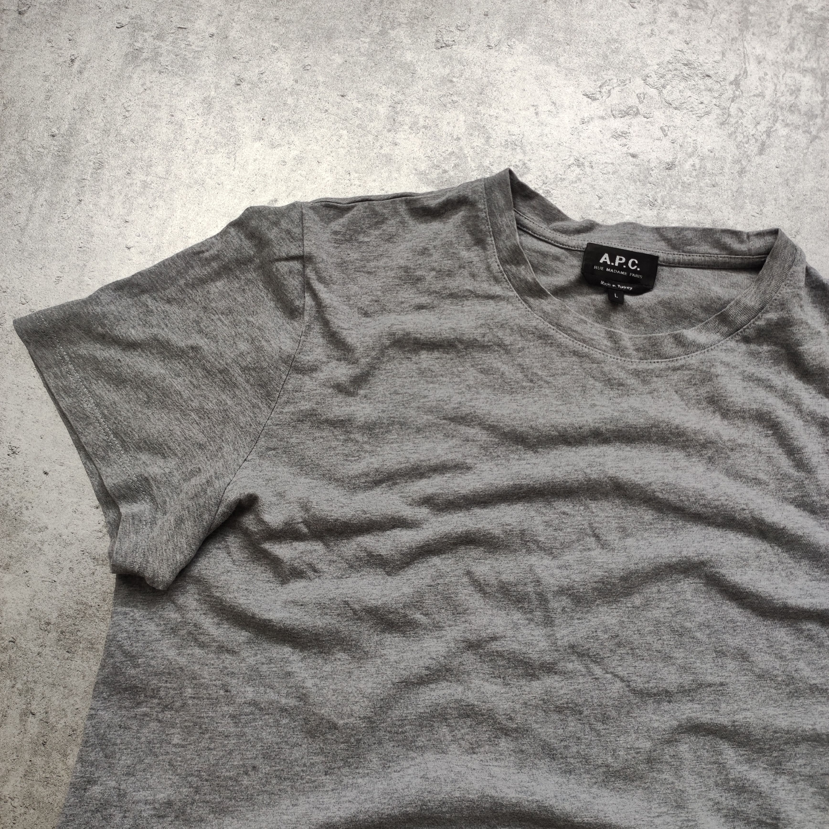 A.P.C. A.P.C Paris Classic Cotton Small Logo Tshirt Size US L / EU 52-54 / 3 - 4 Thumbnail