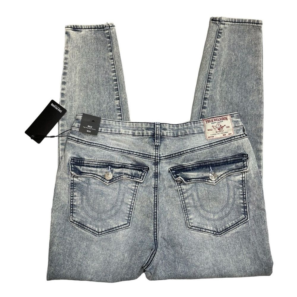 True Religion NWT New $159 True Religion HALLE HIGH RISE SKINNY JEAN Jean Size 31" - 3 Thumbnail