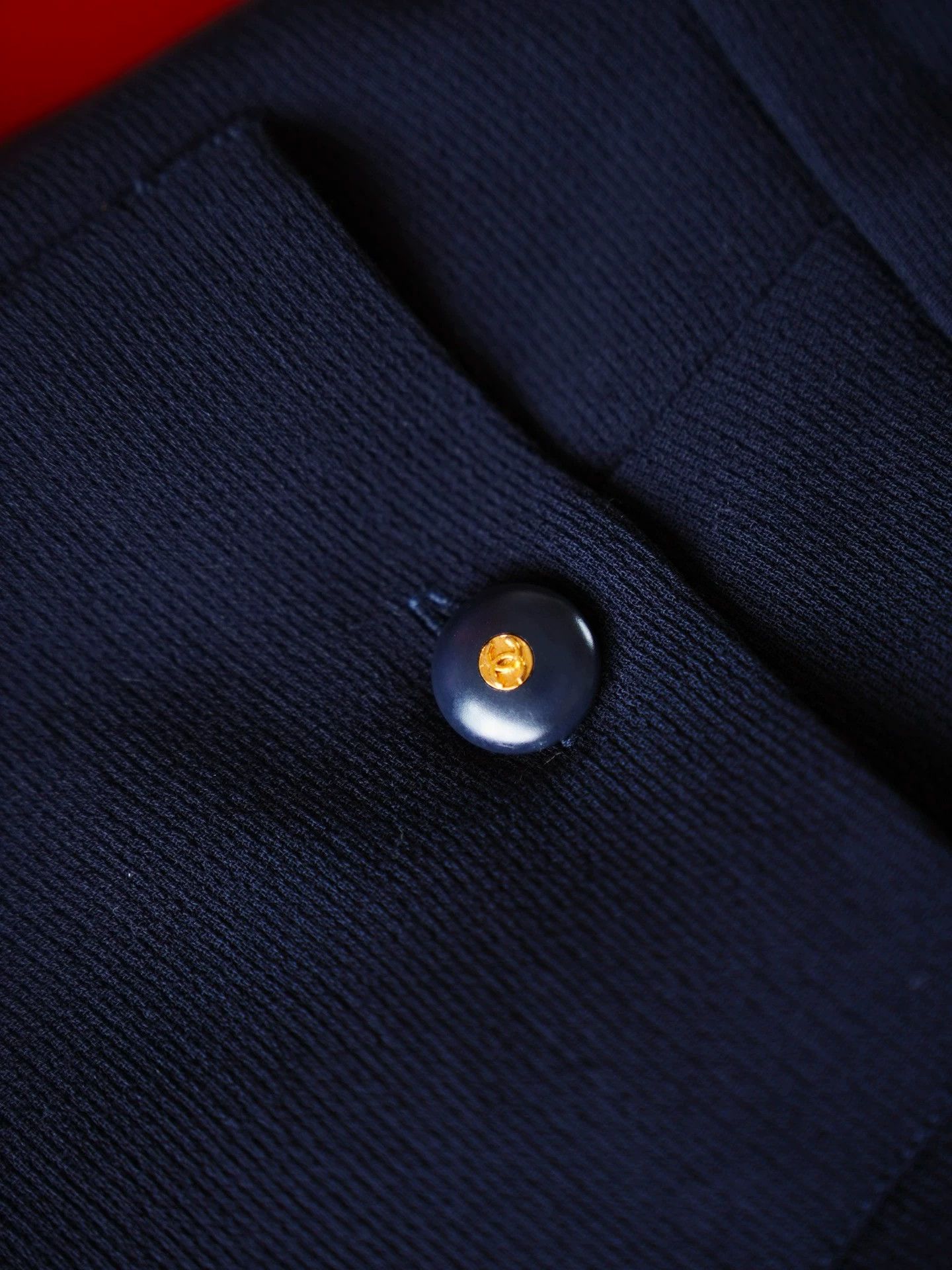 Chanel Chanel Vintage Navy Blue Wool Pleated Skirt Size M Size 27" / US 4 / IT 40 - 4 Thumbnail