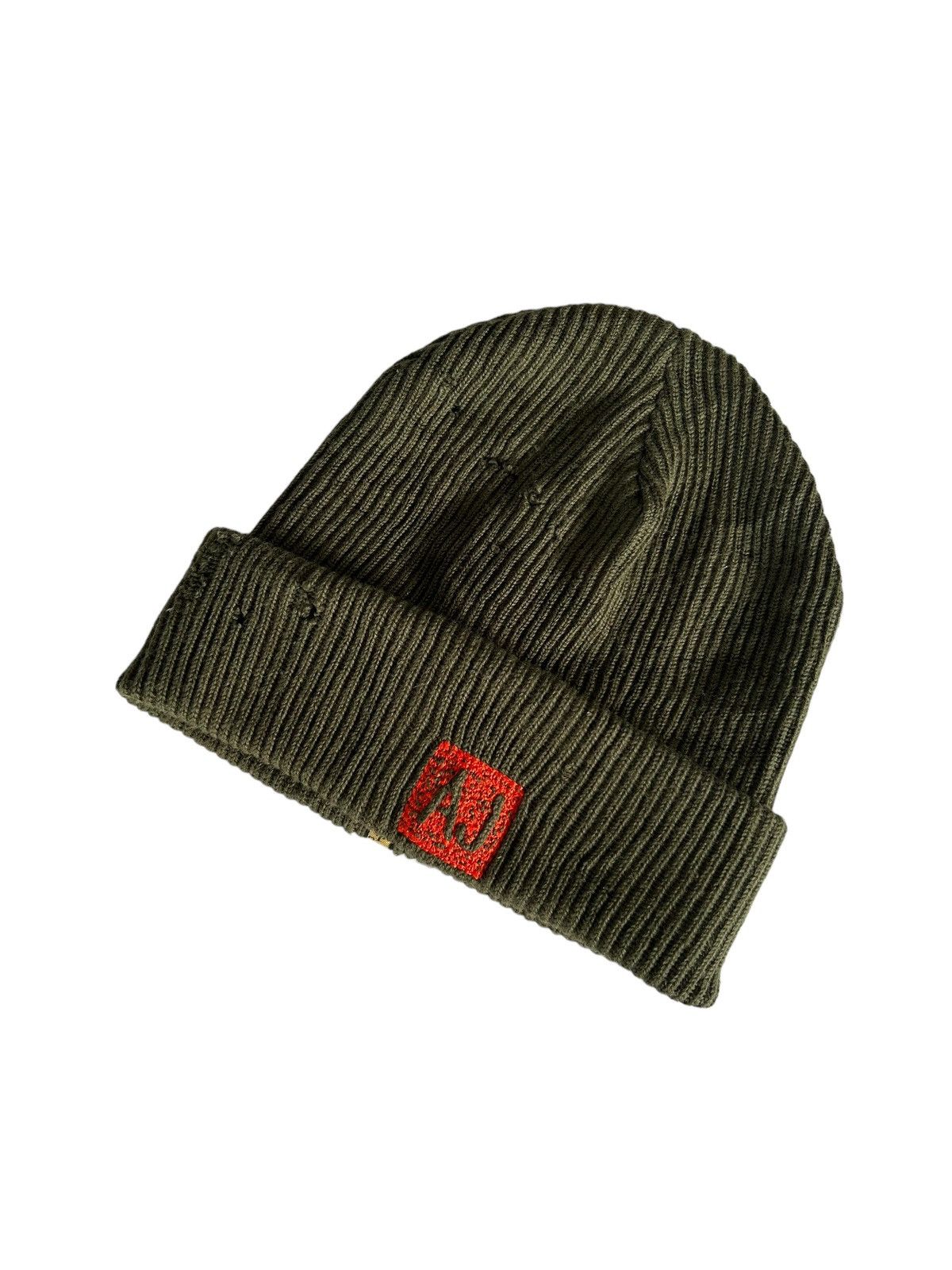 Armani × Designer ARMANI JEANS Distressed Beanie Hats Made in Italy Size ONE SIZE - 5 Thumbnail