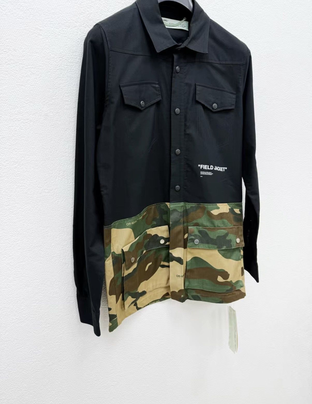 Off-White OFF-WHITE 100% Cotton Shirt Jacket J30 Size US S / EU 44-46 / 1 - 2 Thumbnail