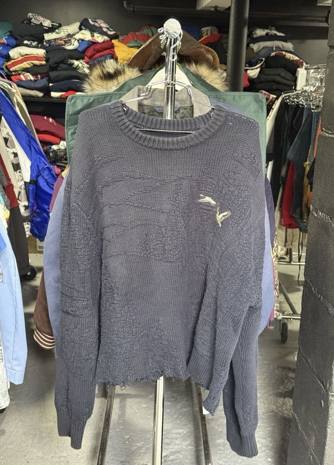 Aime Leon Dore Aime Leon Dore Woolrich Sweater Dove Turtle Embroidered Logo Size US XXL / EU 58 / 5 - 2 Thumbnail