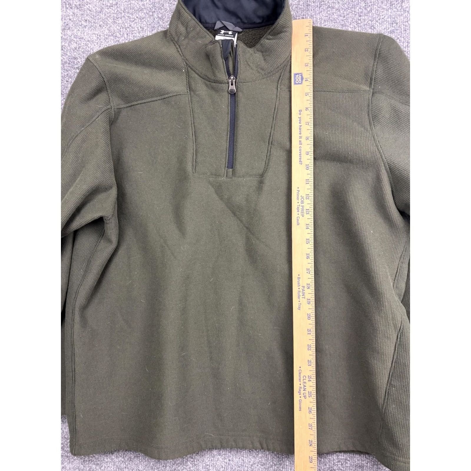 Under Armour Under Armour Pullover Mens 2XL Green 1/4 Zip Long Sleeve Fleece Shirt Top Size US XXL / EU 58 / 5 - 4 Thumbnail