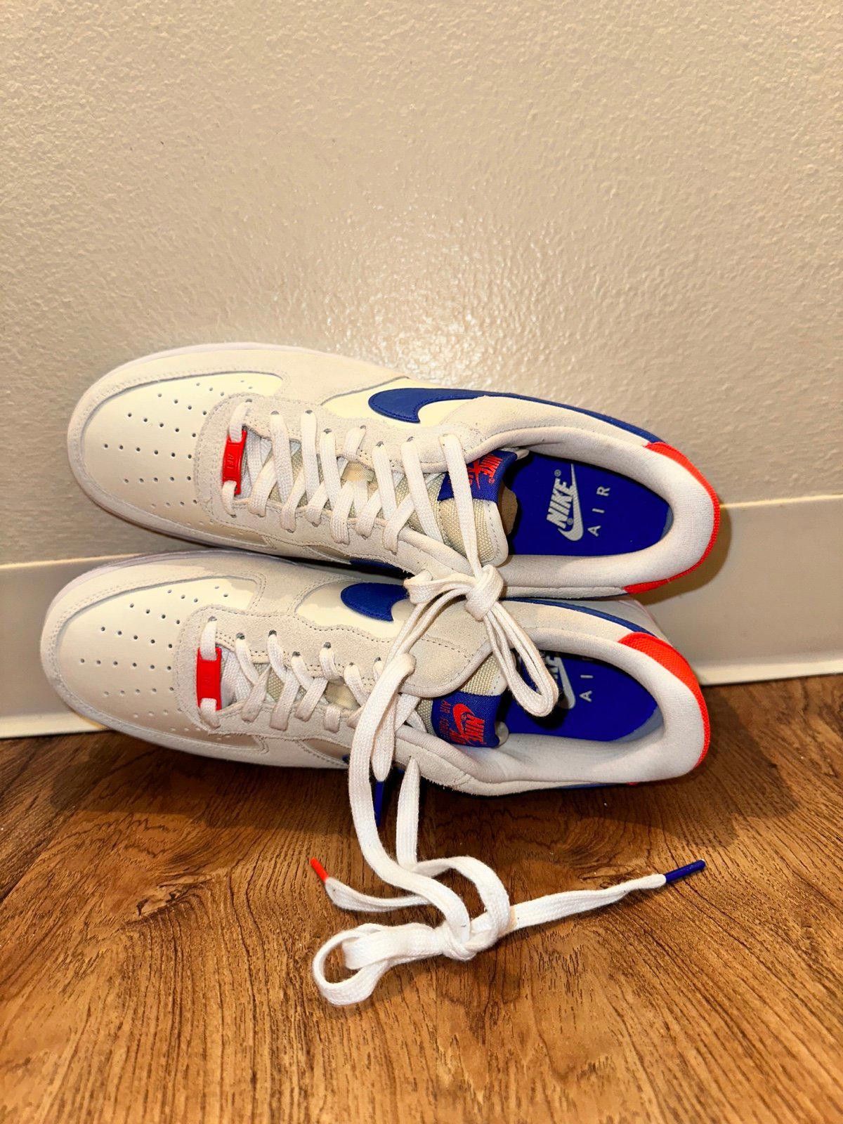 Nike Nike Air Force 1 Low '07 LV8 Coconut Milk Hyper Royal Size US 12.5 / EU 45-46 - 6 Thumbnail