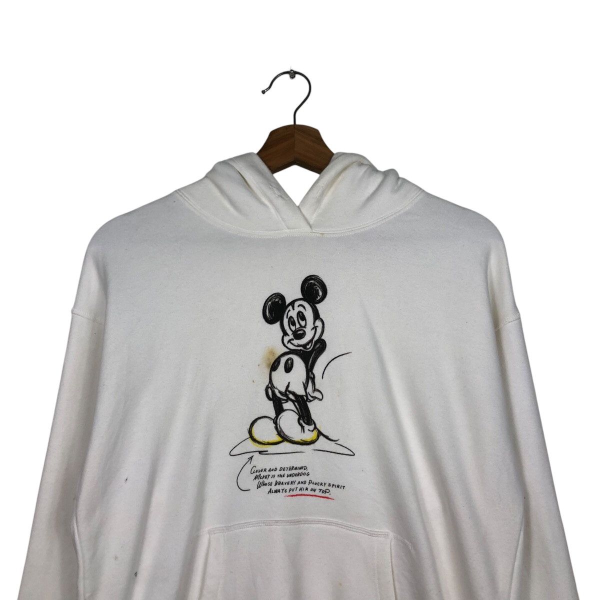 Japanese Brand × Uniqlo 📌Vintage Pull Over Hoodie Sweatshirt Mickey Mouse Big Logo Size US M / EU 48-50 / 2 - 14 Thumbnail