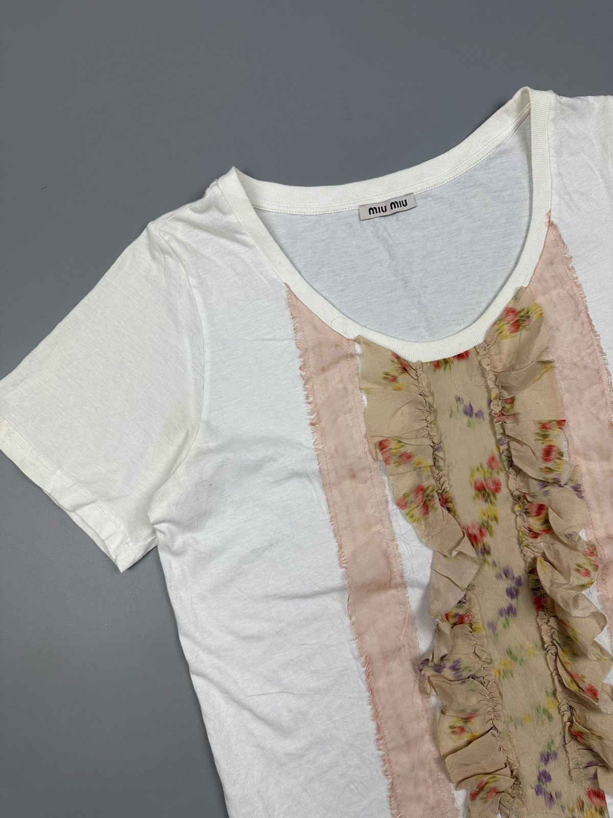 Miu Miu Miu Miu Tee Size XS / US 0-2 / IT 36-38 - 3 Thumbnail