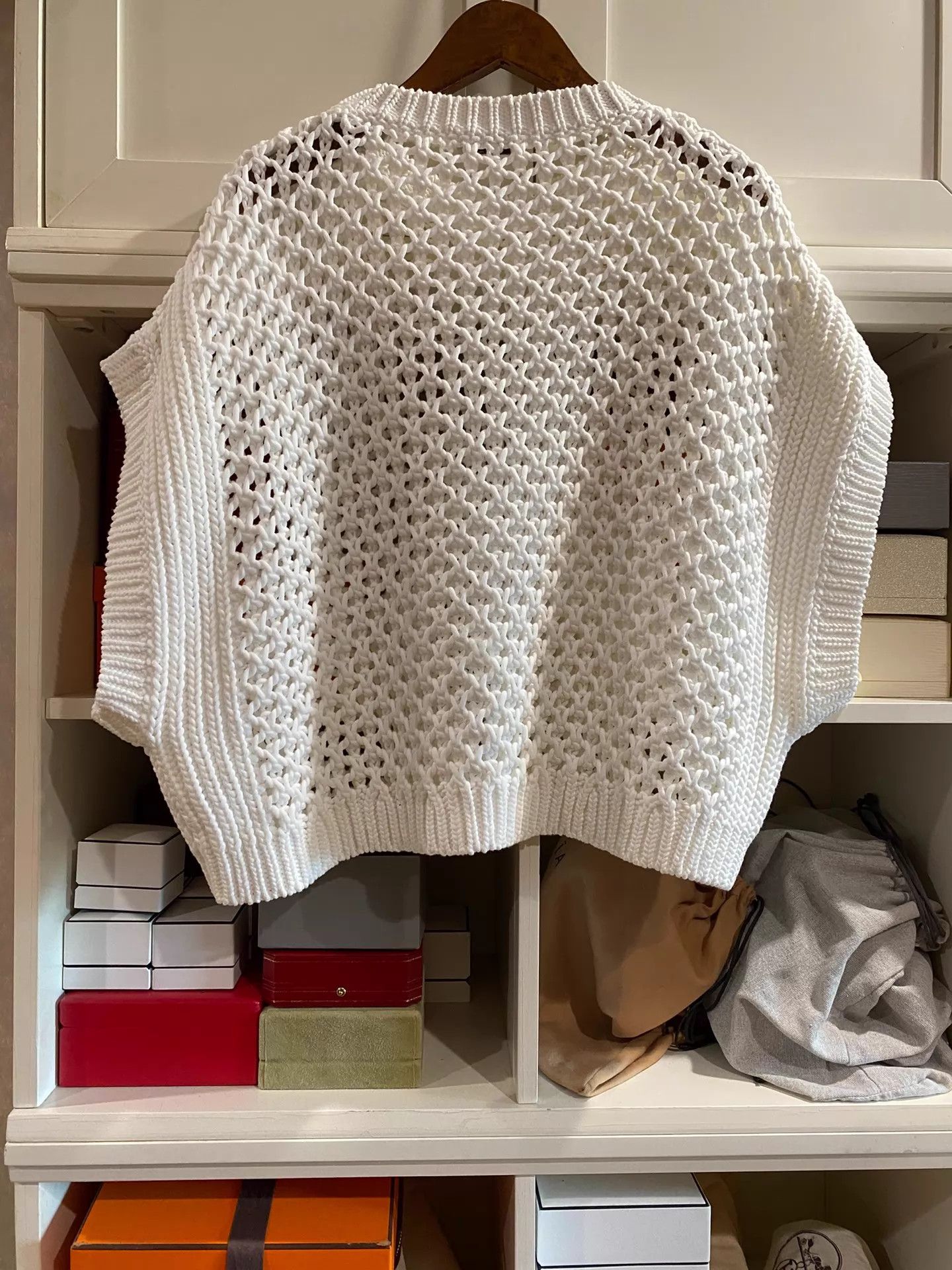 Brunello Cucinelli Brunello Cucinelli BC Oversized Openwork Vest XS Size XS / US 0-2 / IT 36-38 - 2 Thumbnail