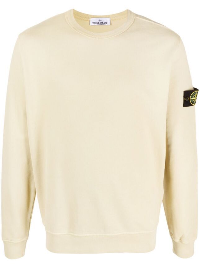 image of Stone Island Classic Sweatshirt in Cream, Men's (Size 2XL)