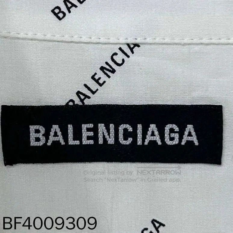 Balenciaga Balenciaga Logo Print White Shirt. Size US XS / EU 42 / 0 - 6 Thumbnail