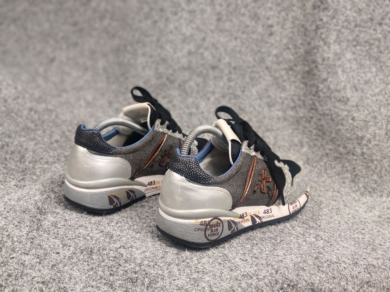Premiata Premiata Italy Design Diane glitter toe sneakers Leather Size US 7 / IT 37 - 11 Thumbnail
