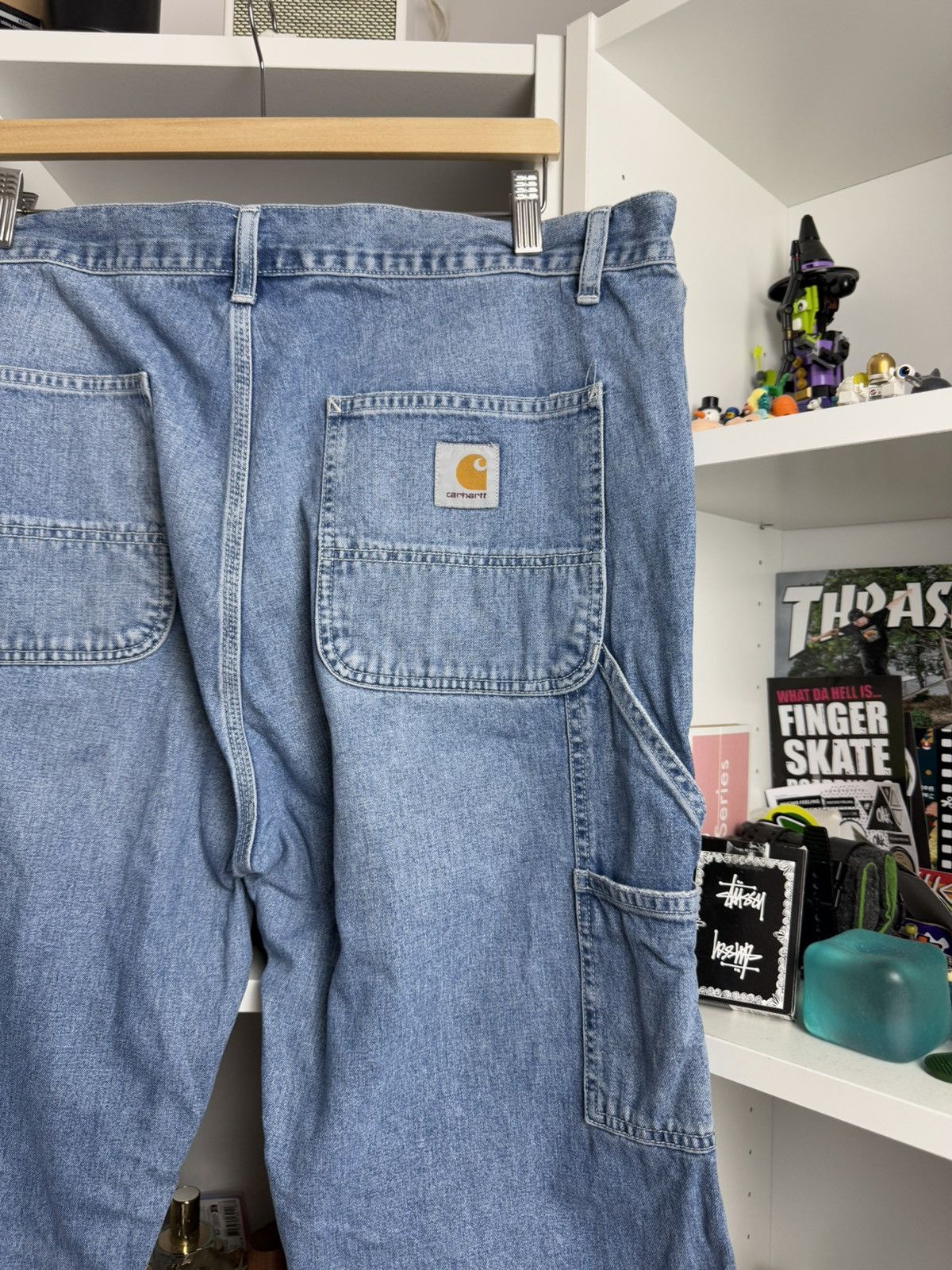 Carhartt × Carhartt Wip Carhartt wip babyblue denim single knee carpenter pants 38x32 Size US 38 / EU 54 - 4 Thumbnail